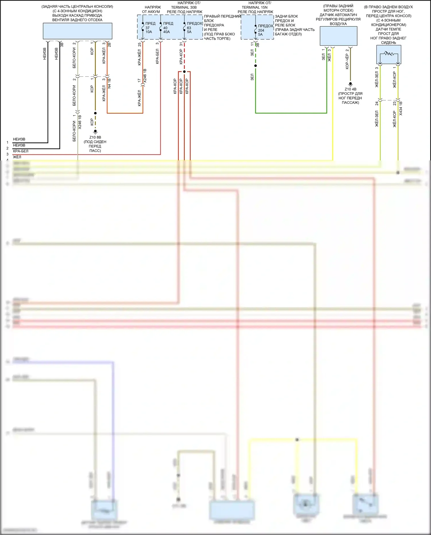 XM BMW G09 (2022-2024): Электросхема климат контроля (4 из 7) 