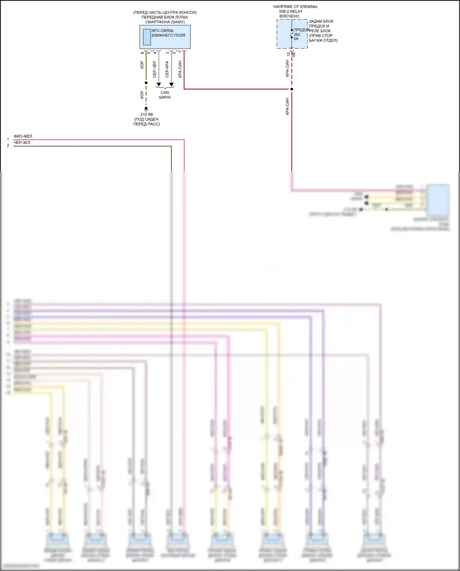 XM BMW G09 (2022-2024): Электросхема магнитолы, высокий уровень (6 из 6) 