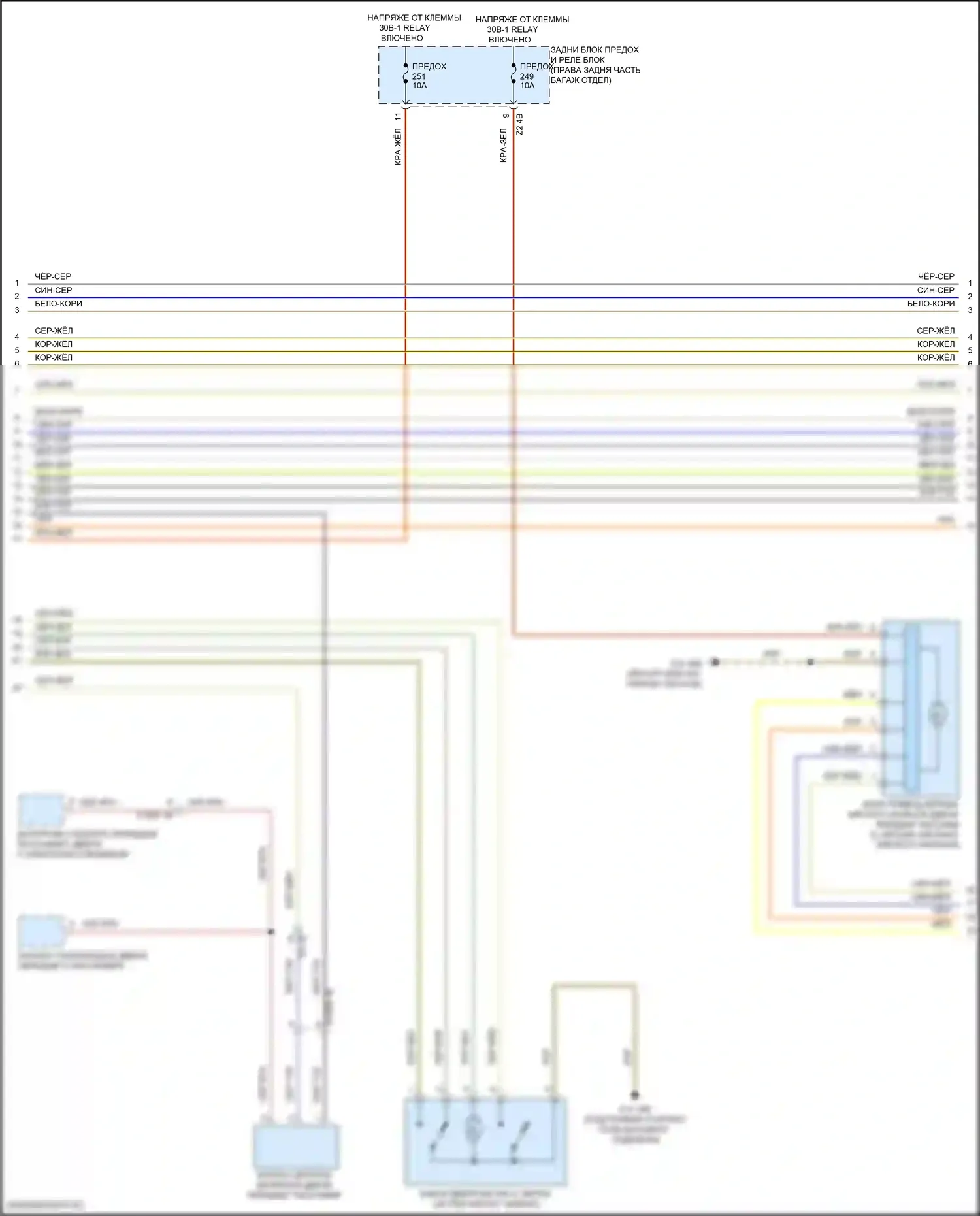 XM BMW G09 (2022-2024): Электросхема сигнализации и центрального запирания (3 из 4) 
