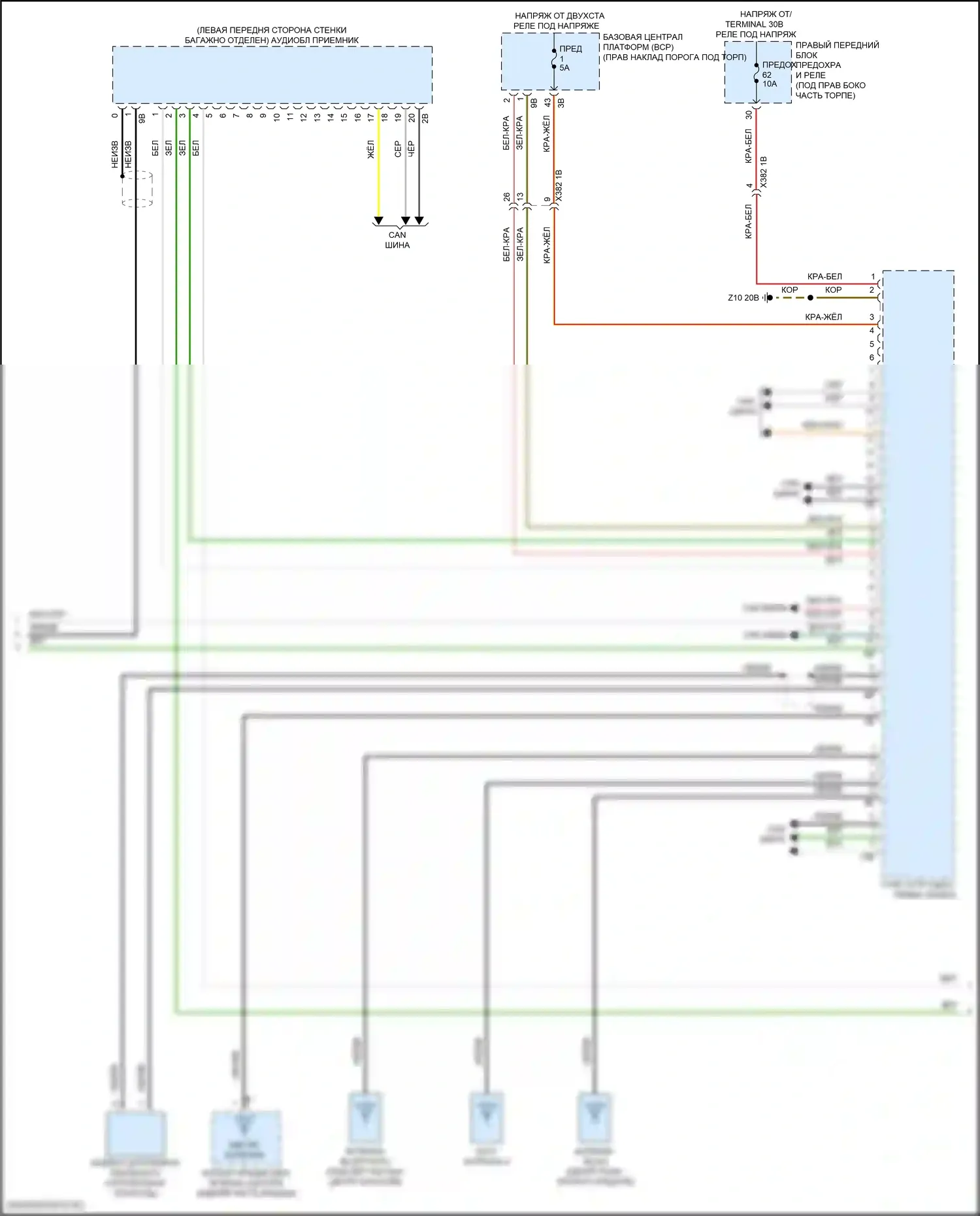 XM BMW G09 (2022-2024): Электросхема навигации, средний уровень (4 из 5) 