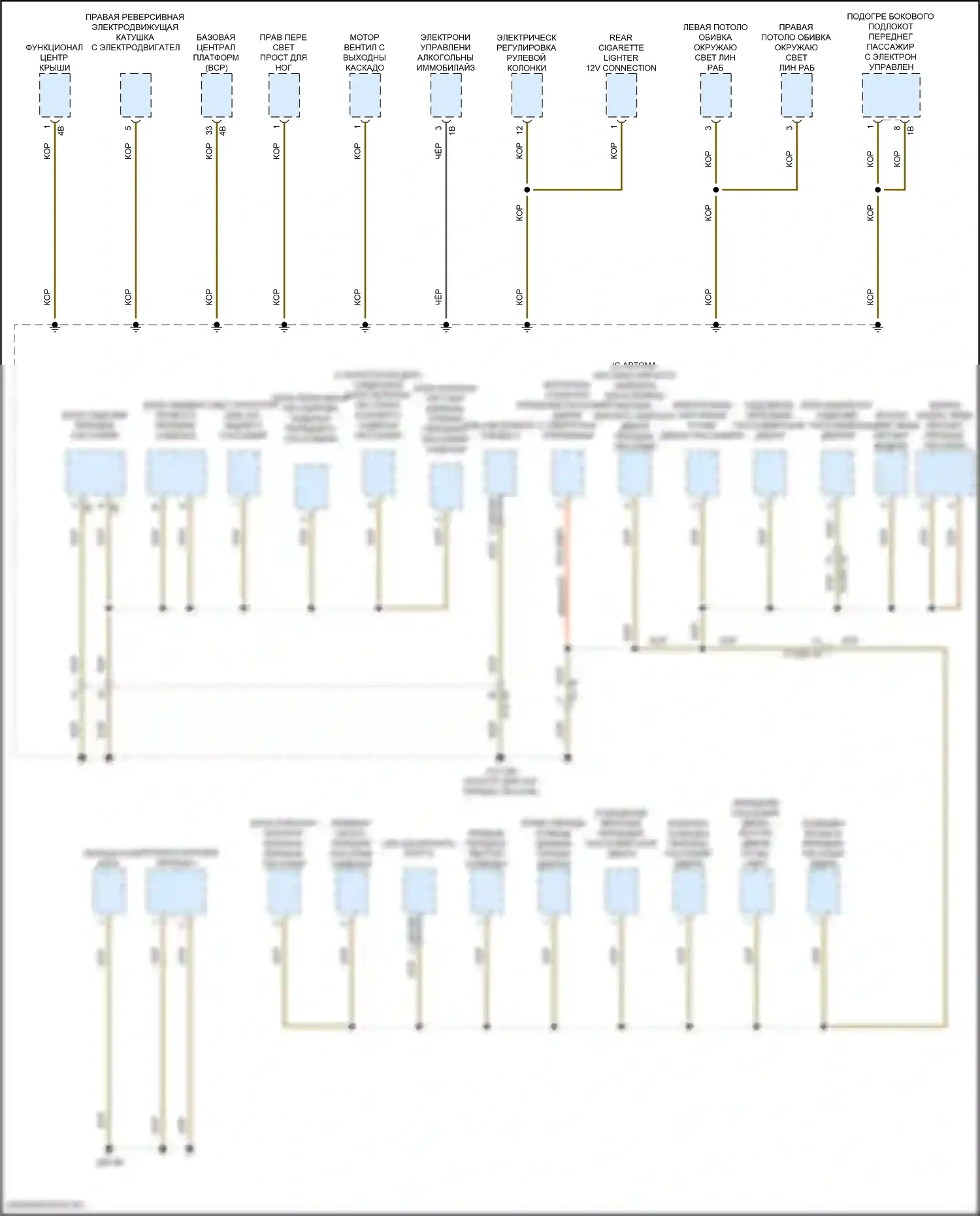 XM BMW G09 (2022-2024): Электросхема разводки массы (1 из 7) 
