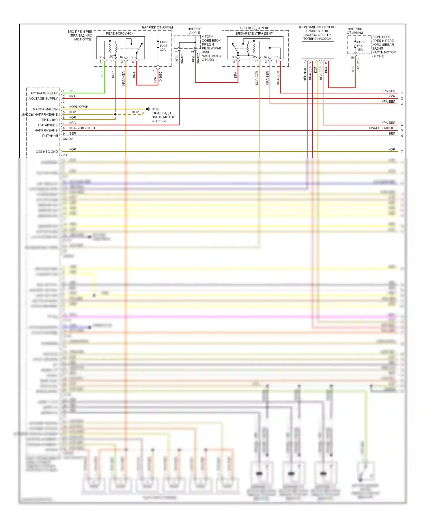 Z3 BMW E36 рестайлинг (2000-2002): Электросхема двигателя 3.2l (1 из 4) 