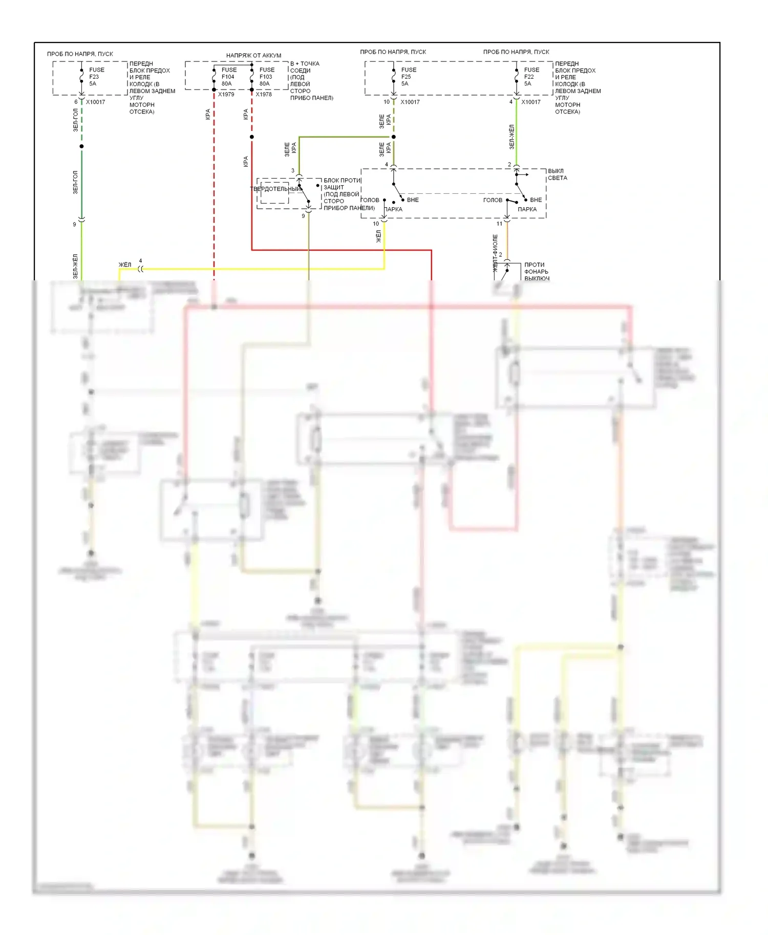 Z3 BMW E36 рестайлинг (2000-2002): Электросхема фар, канада 