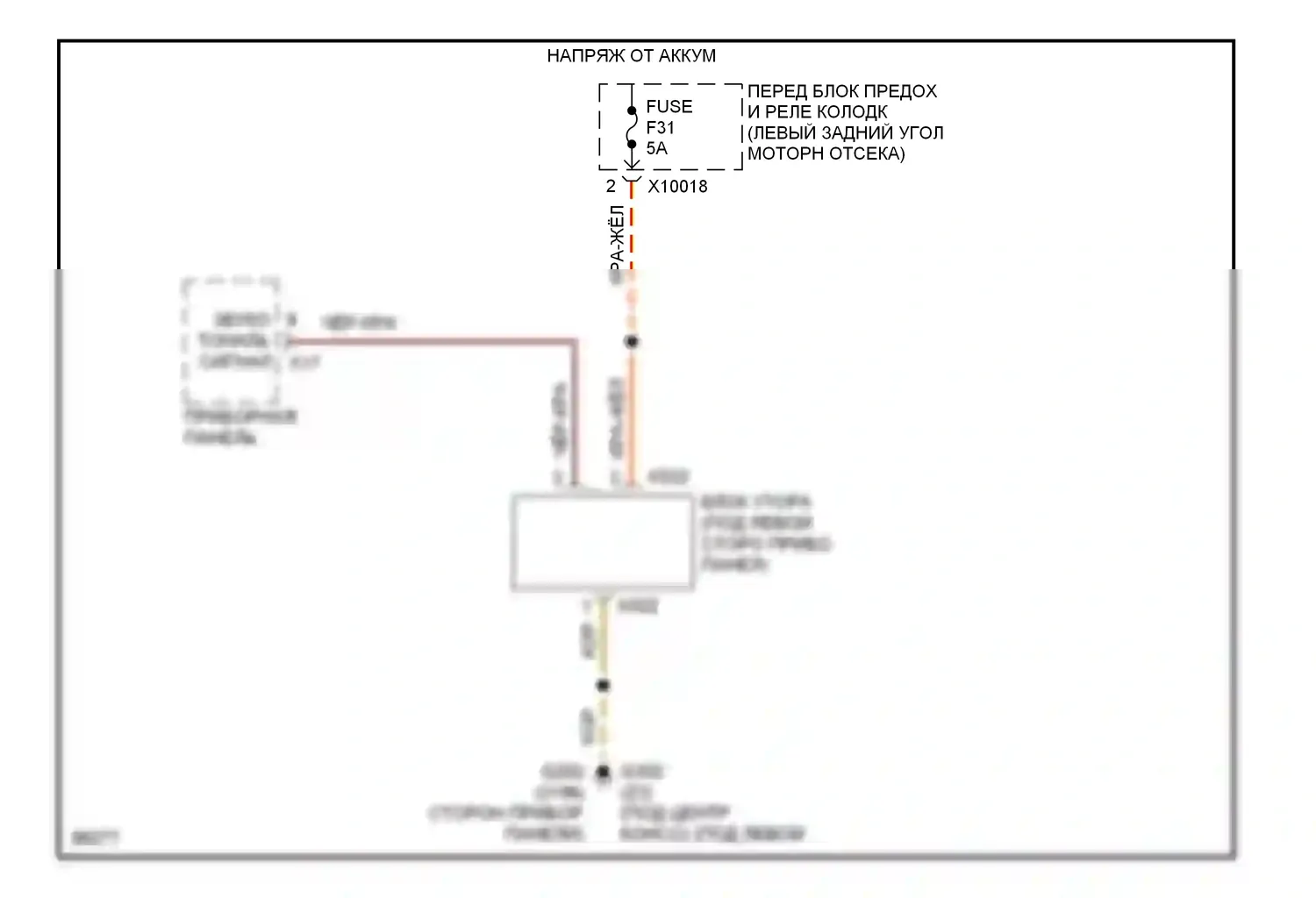 Z3 BMW E36 рестайлинг (2000-2002): Электросхема помощников водителя 