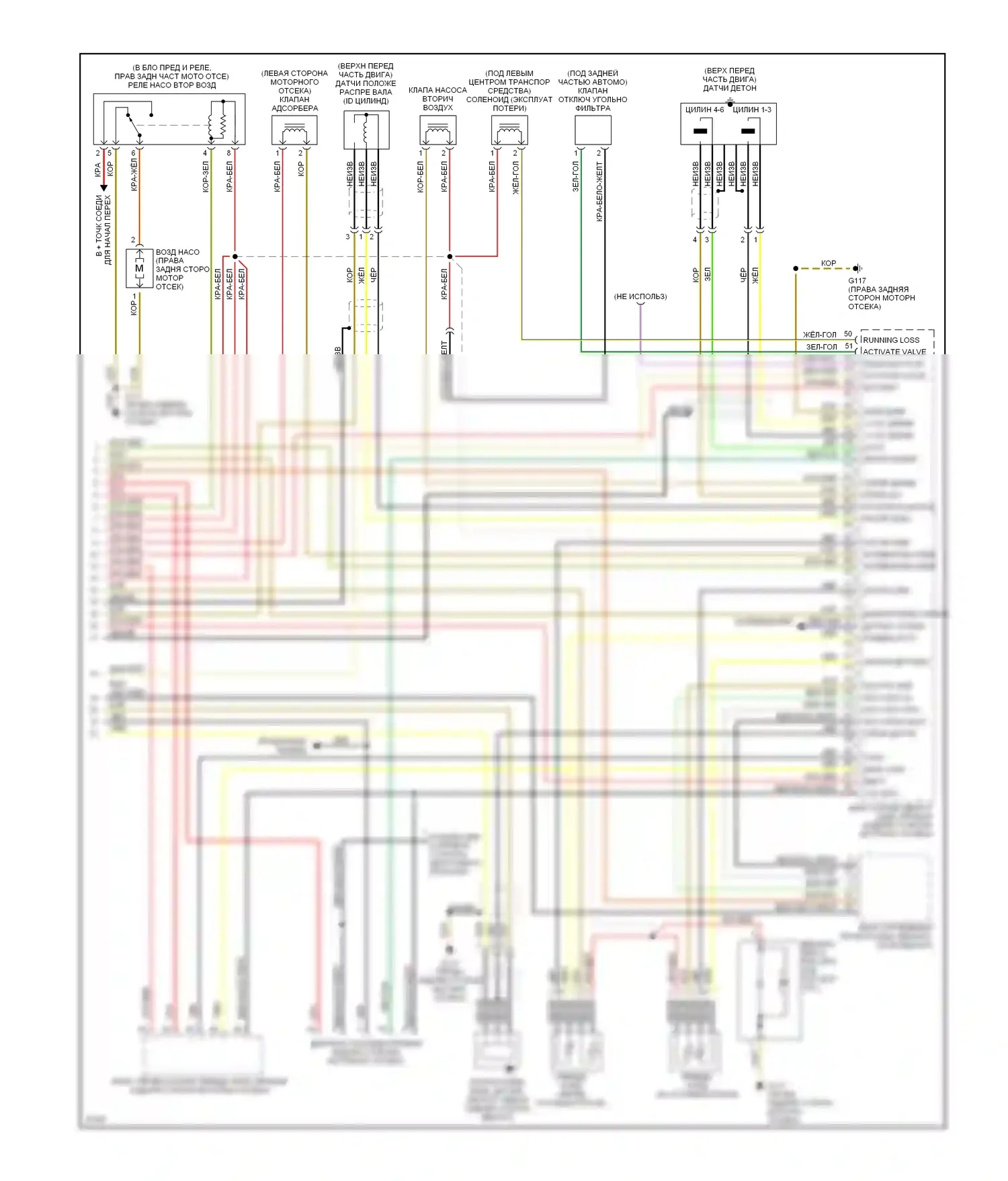 Z3 BMW E36 (1995-2000): Электросхема двигателя 2.8ls (2 из 2) 