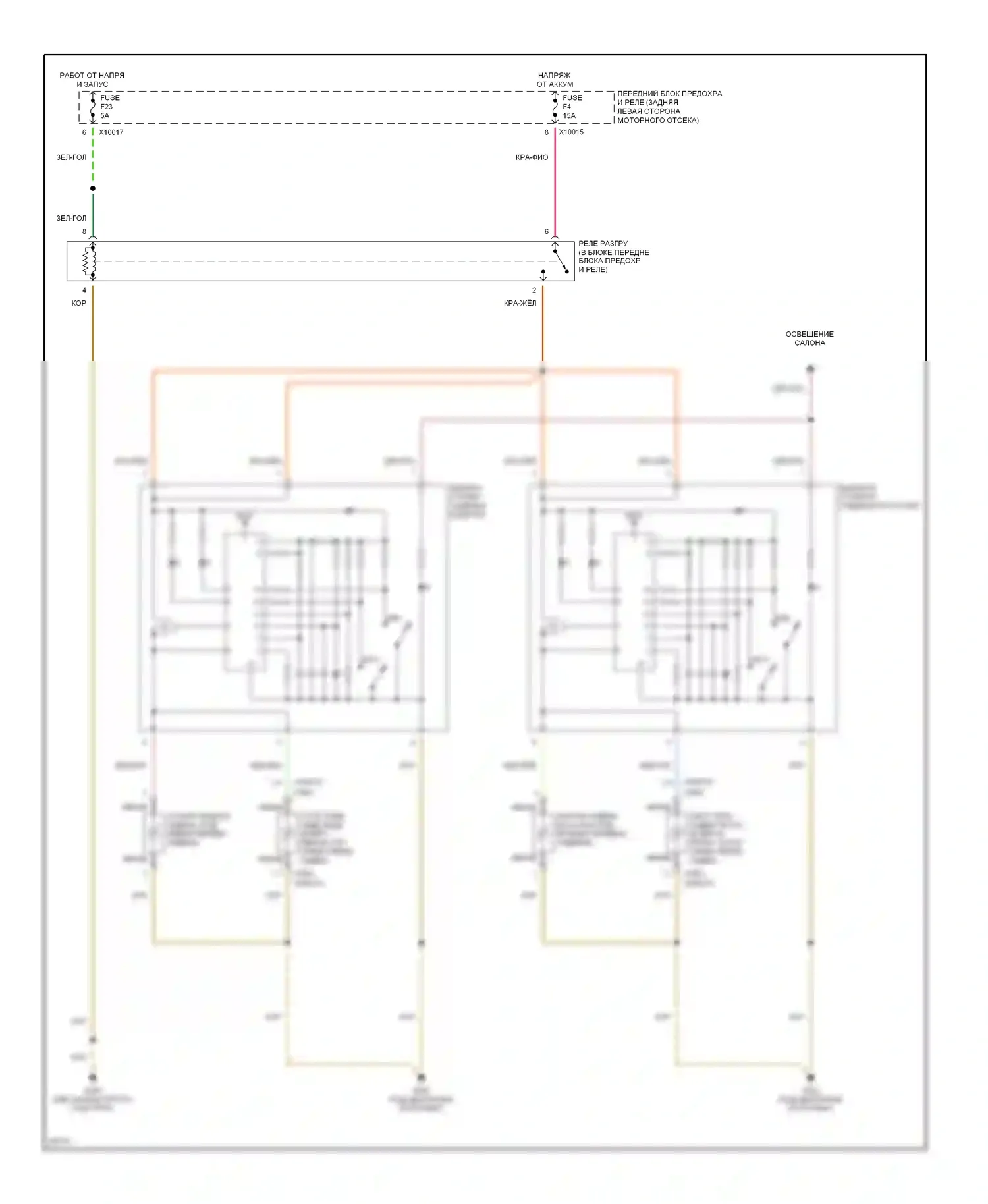 Z3 BMW E36 (1995-2000): Электросхема обогреваемых сидений 