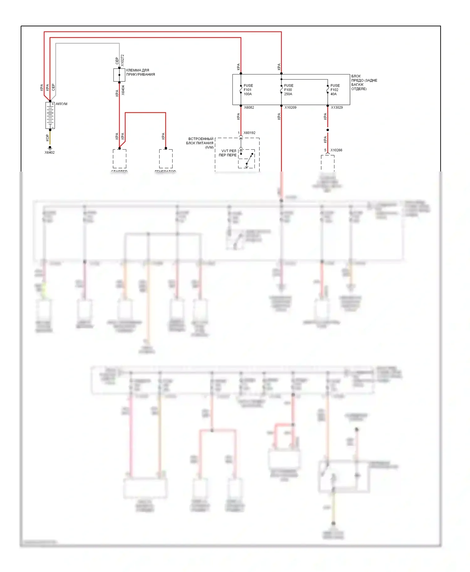 Z4 BMW E85/E86 рестайлинг (2005-2009): Электросхема блока предохранителей реле (1 из 5) 