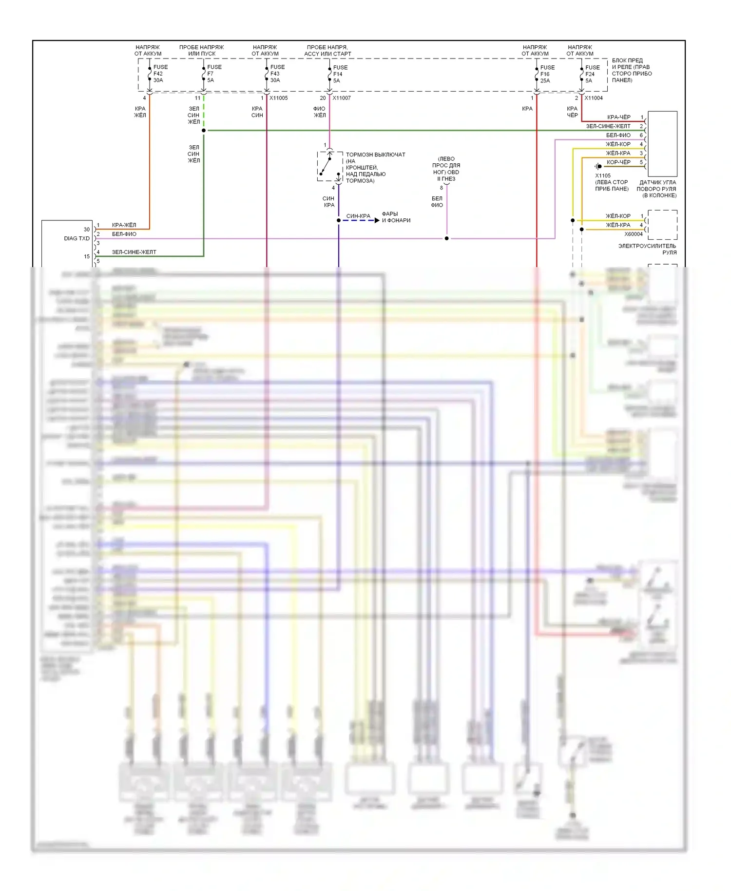 Z4 BMW E85/E86 (2002-2005): Антиблокировочная система abs электросхема 