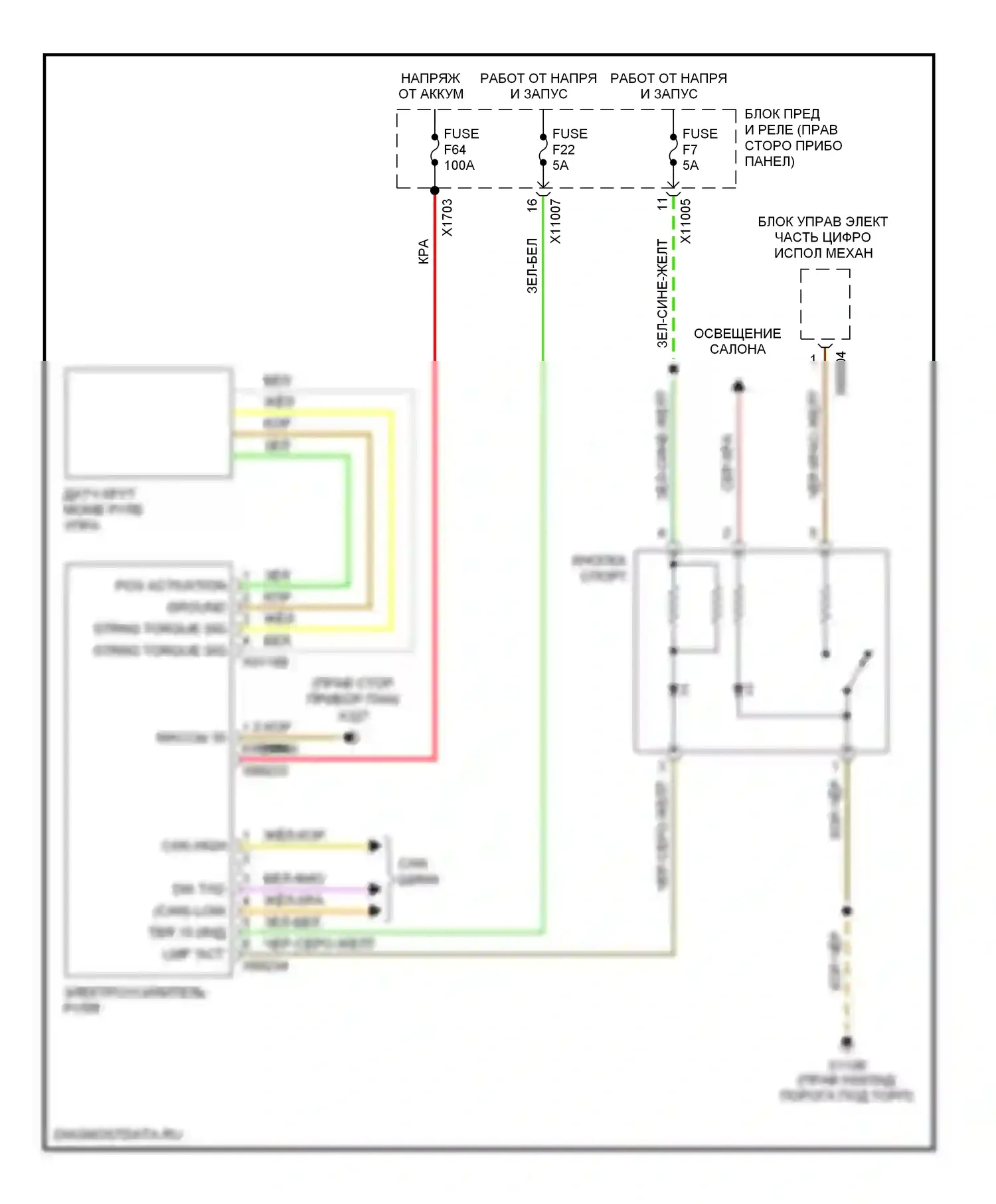 Z4 BMW E85/E86 (2002-2005): Электросхема электроусилителя руля 