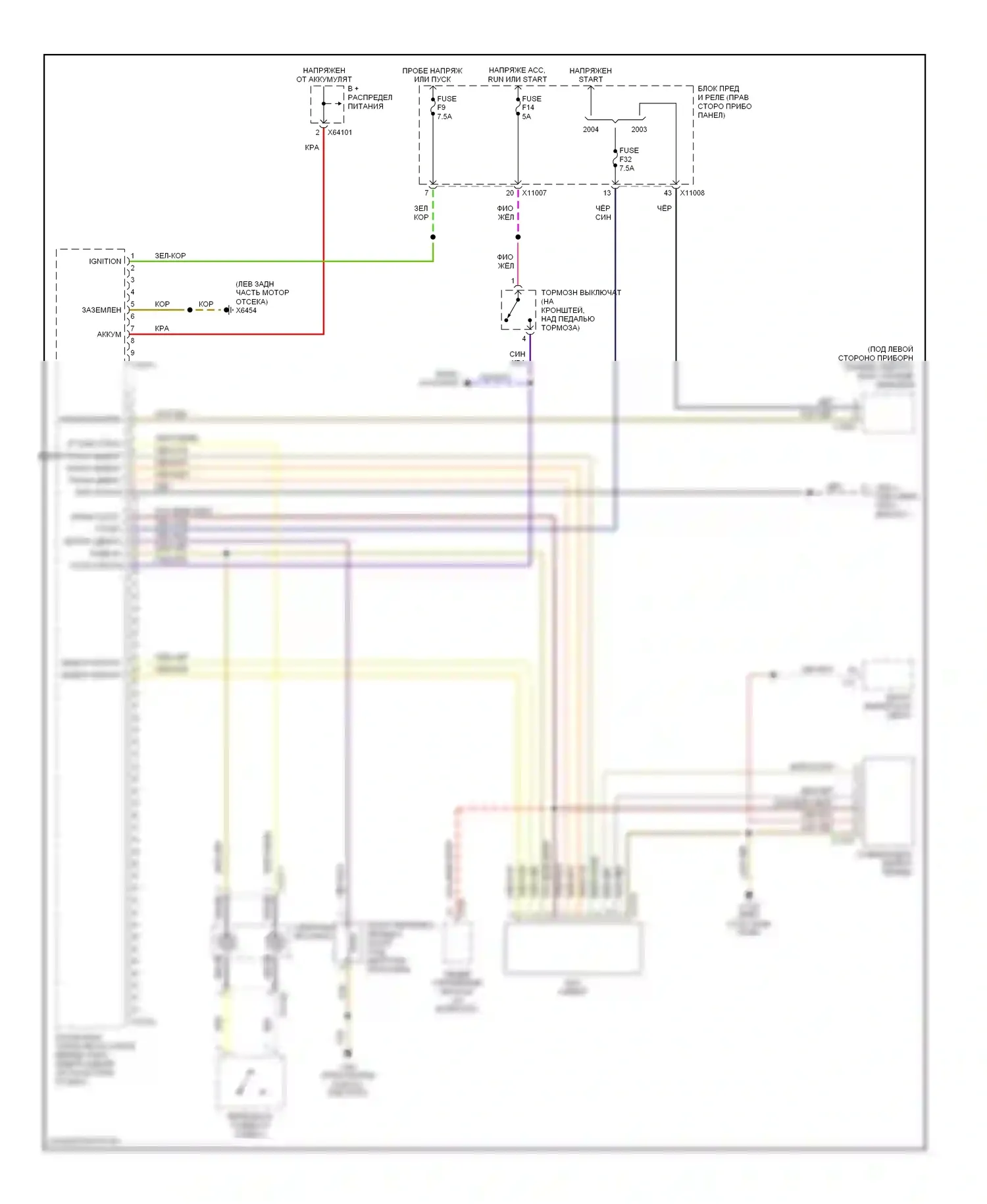 Z4 BMW E85/E86 (2002-2005): 6-ступенчатая электросхема smg (1 из 2) 