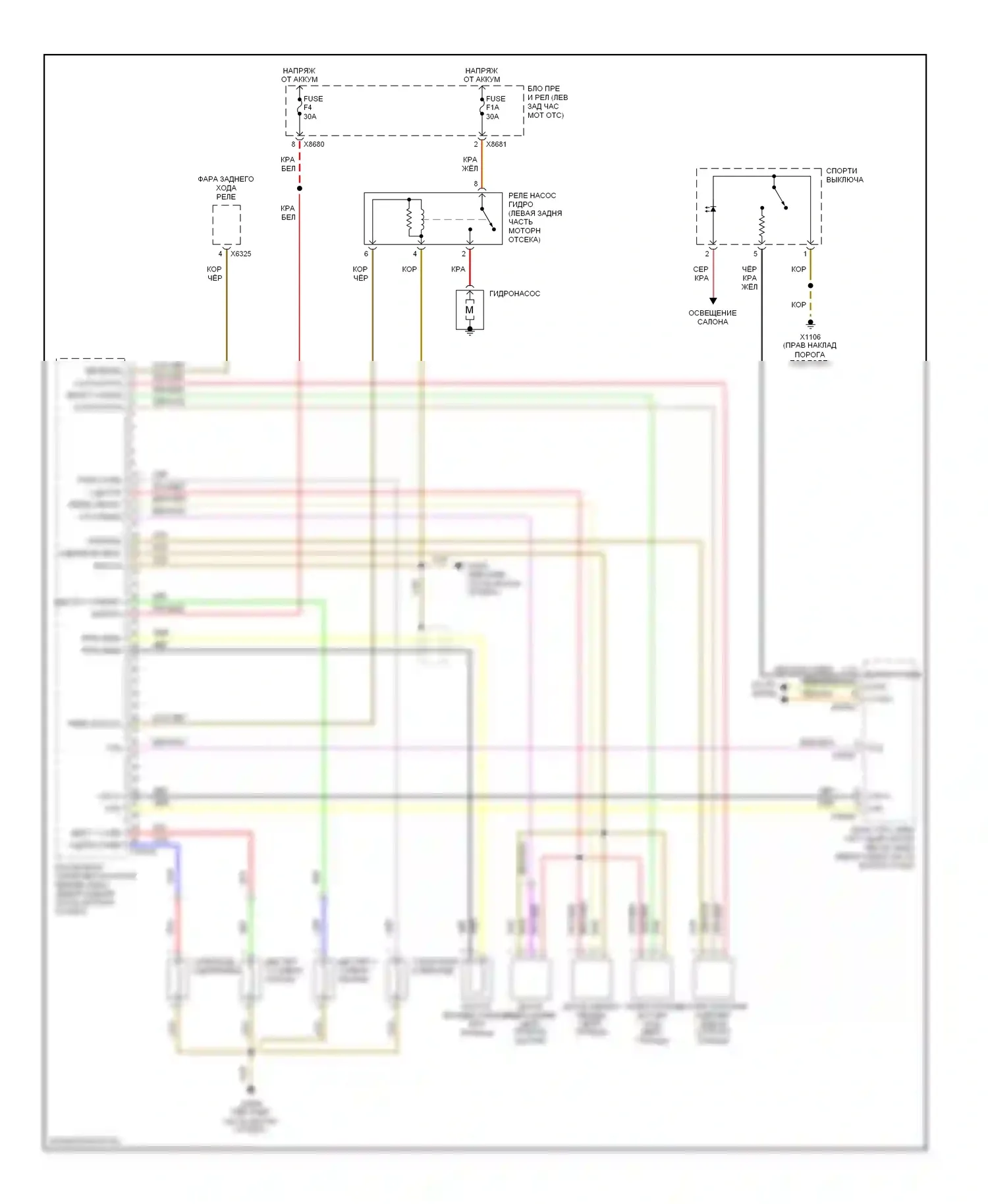 Z4 BMW E85/E86 (2002-2005): 6-ступенчатая электросхема smg (2 из 2) 