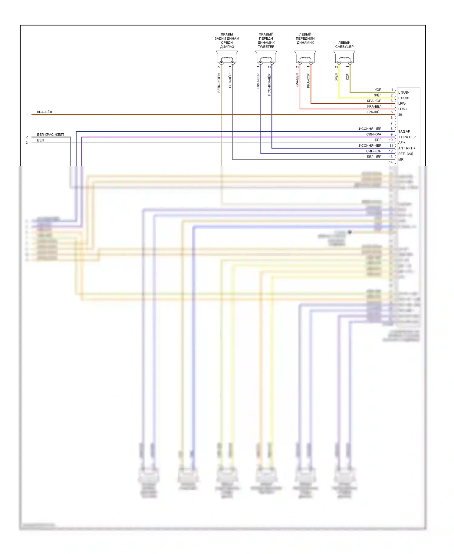 Z4 BMW E85/E86 (2002-2005): Магнитола электросхема, с магнитолой hifi (2 из 2) 