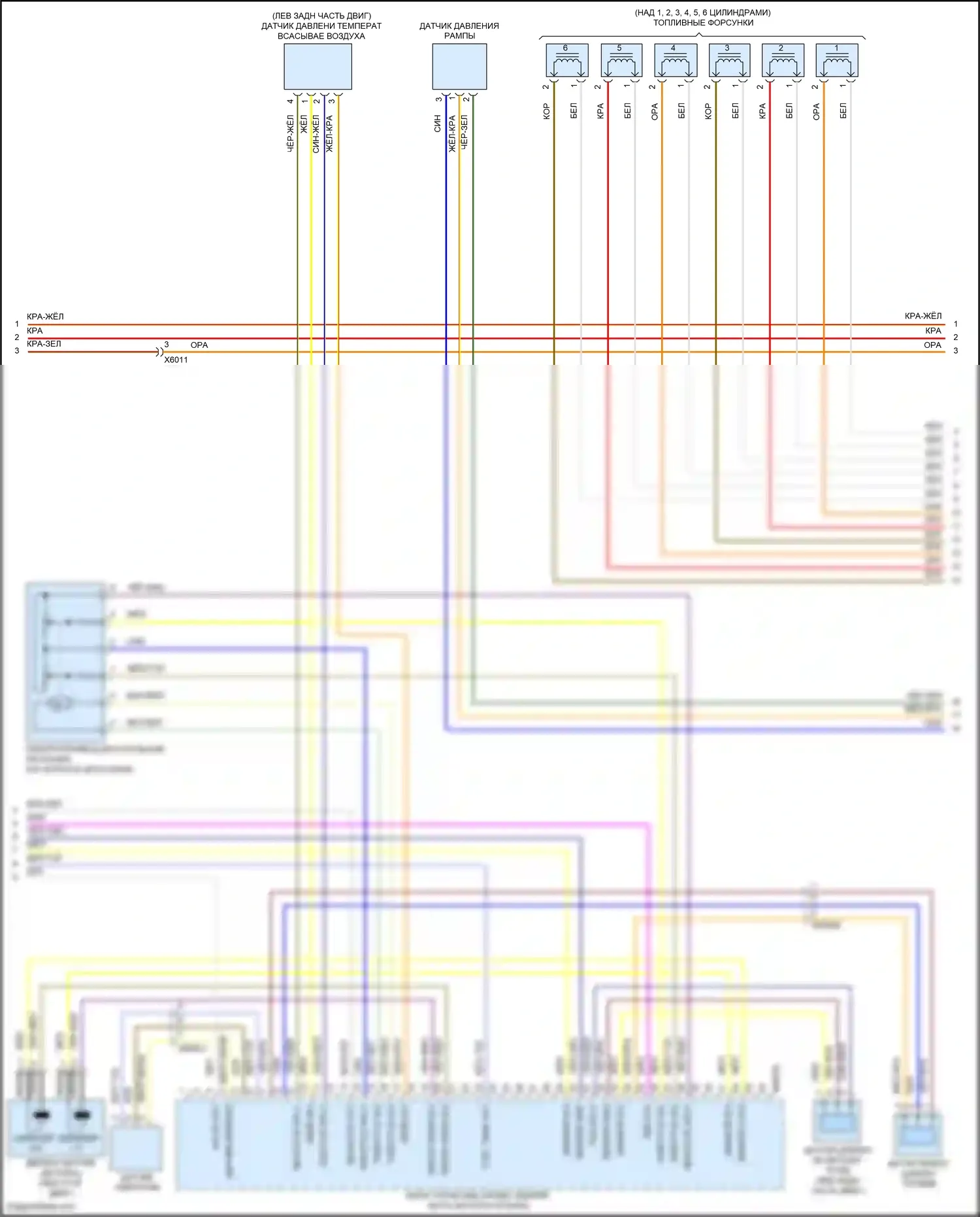 Z4 BMW E89 рестайлинг (2013-2017): Электросхема двигателя 3,0л турбо (3 из 4) 