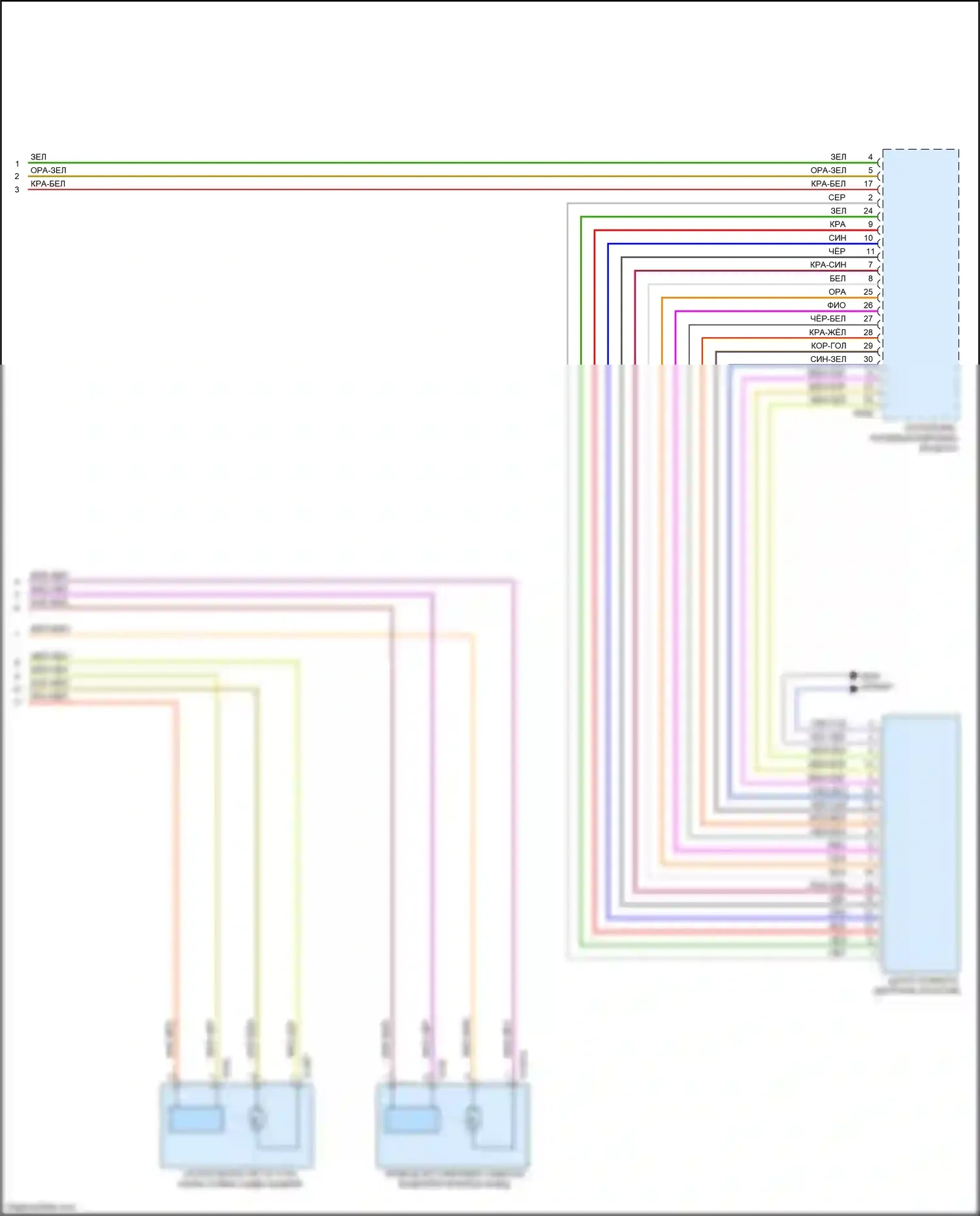 Z4 BMW E89 рестайлинг (2013-2017): Электросхема сиденья памяти водителя (2 из 2) 