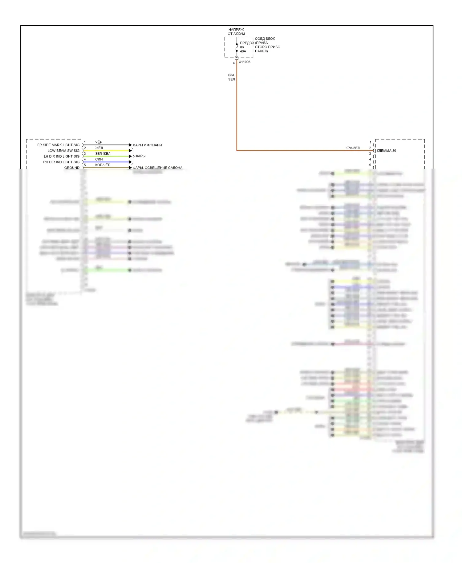 Z4 BMW E89 (2009-2013): Электросхема блоков управления кузовом (1 из 2) 
