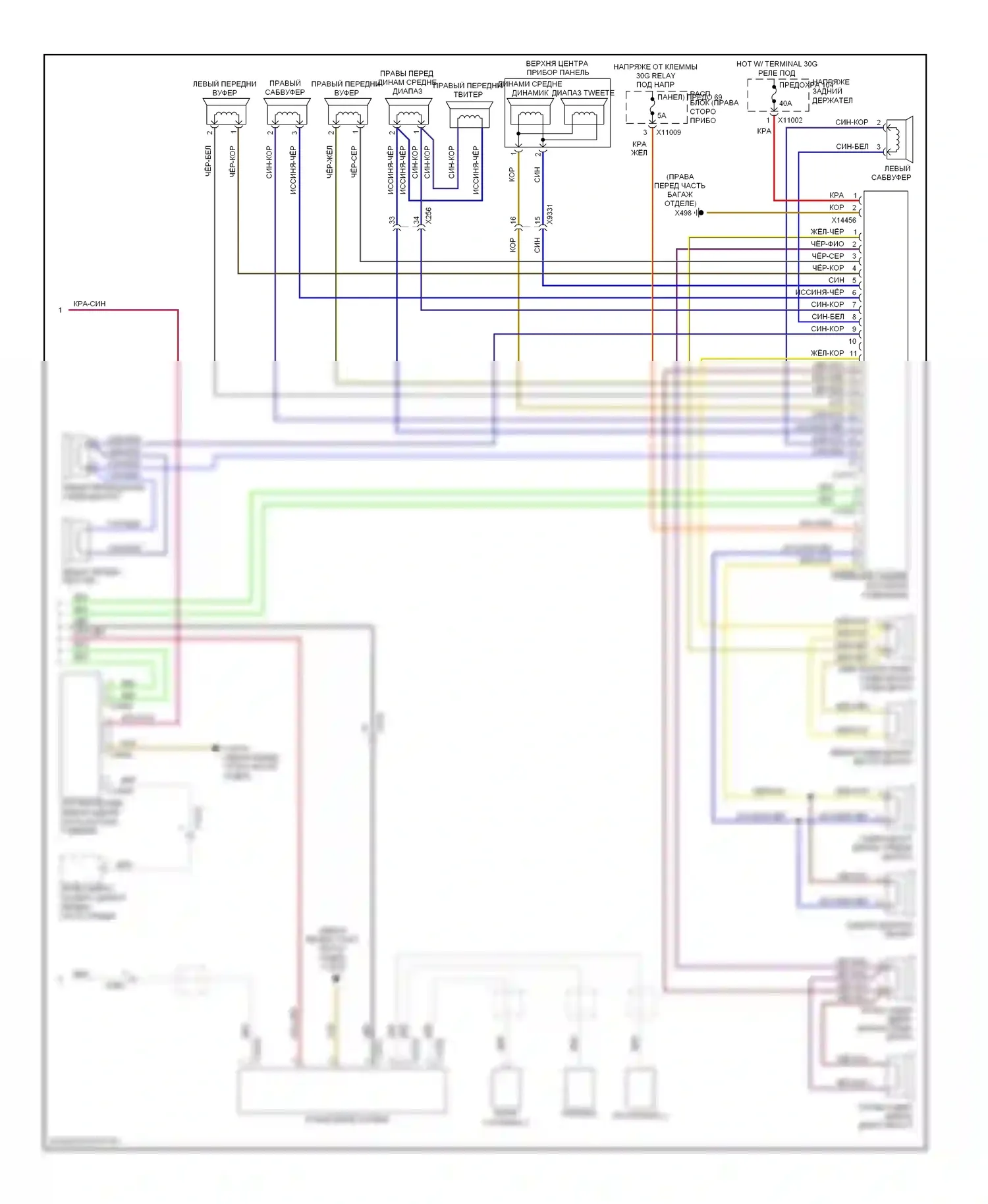 Z4 BMW E89 (2009-2013): Электросхема магнитолы, с cic и top hifi radio (2 из 2) 