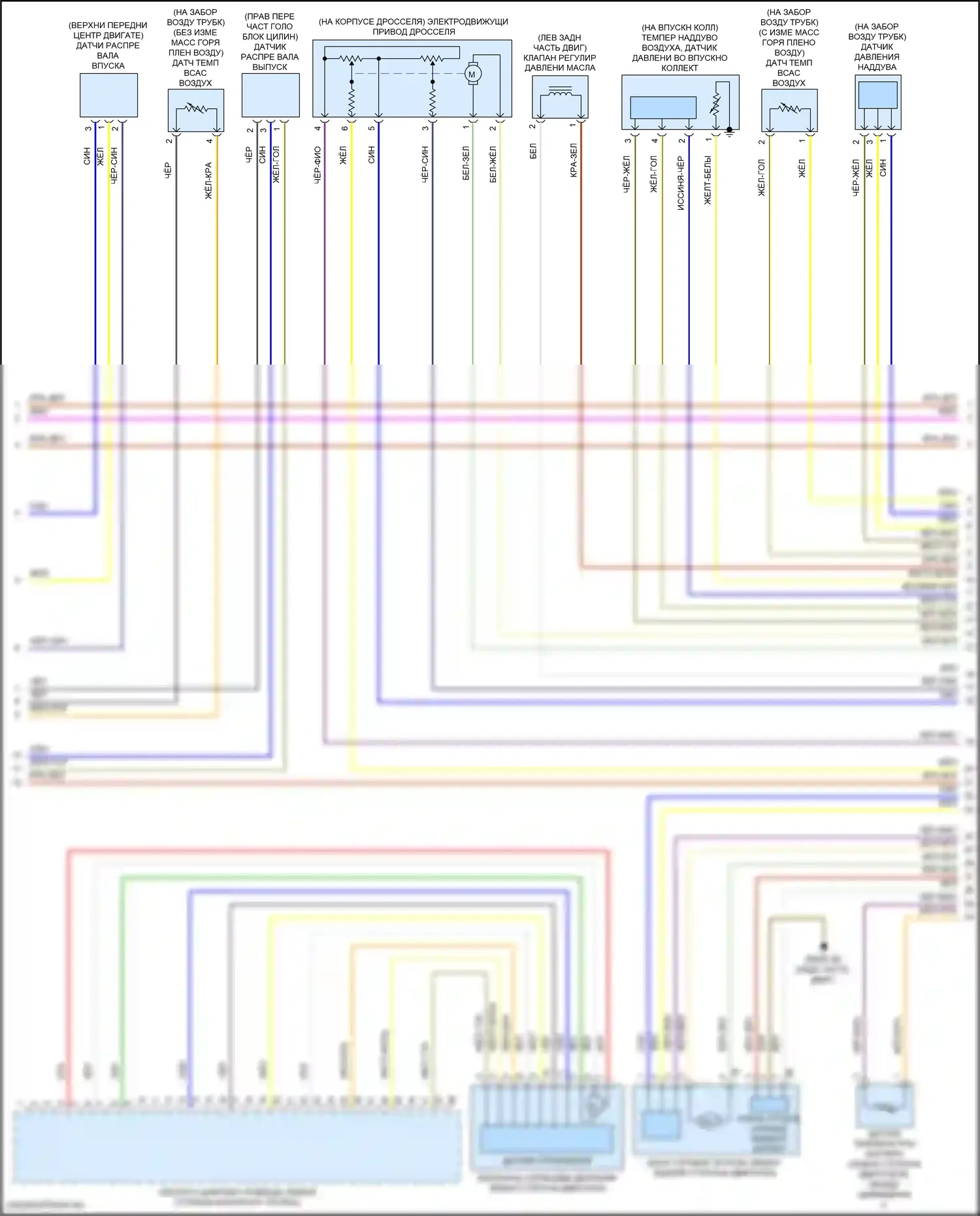 Z4 BMW G29 рестайлинг (2022-2024): Электросхема двигателя 2.0л турбо (2 из 6) 