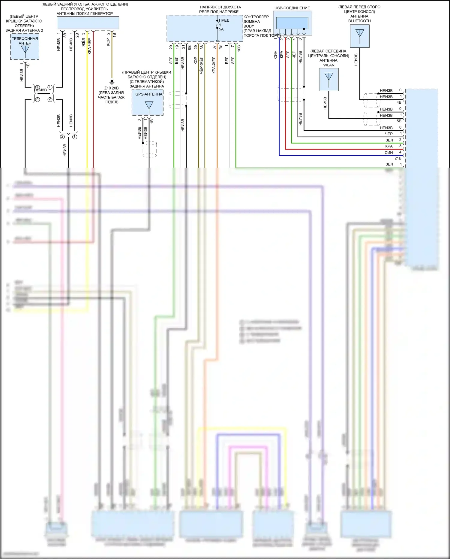 Z4 BMW G29 рестайлинг (2022-2024): Базовая магнитола электросхема, без активного звукового оформления (2 из 2) 