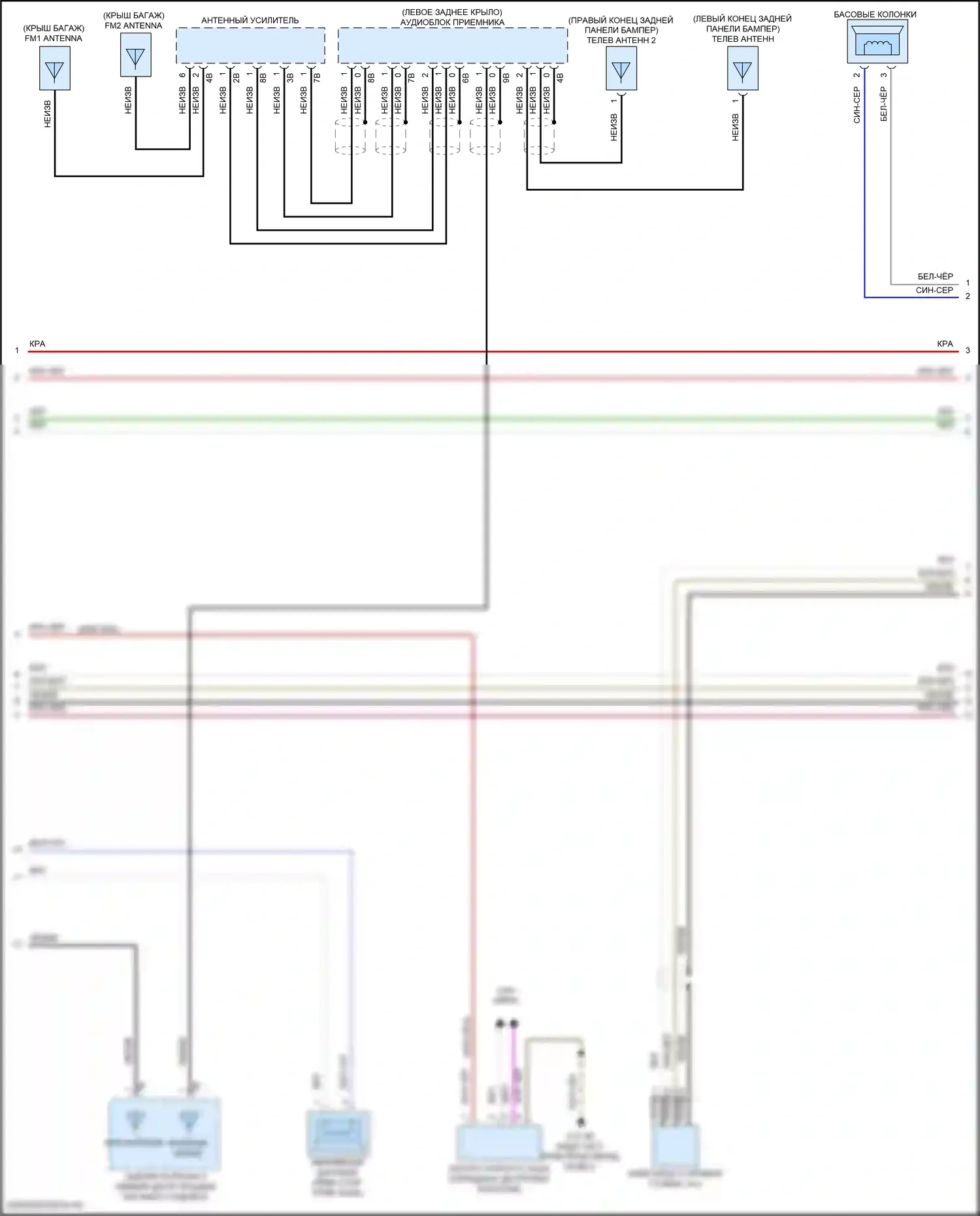Z4 BMW G29 рестайлинг (2022-2024): Электросхема навигации, высокий уровень (3 из 4) 