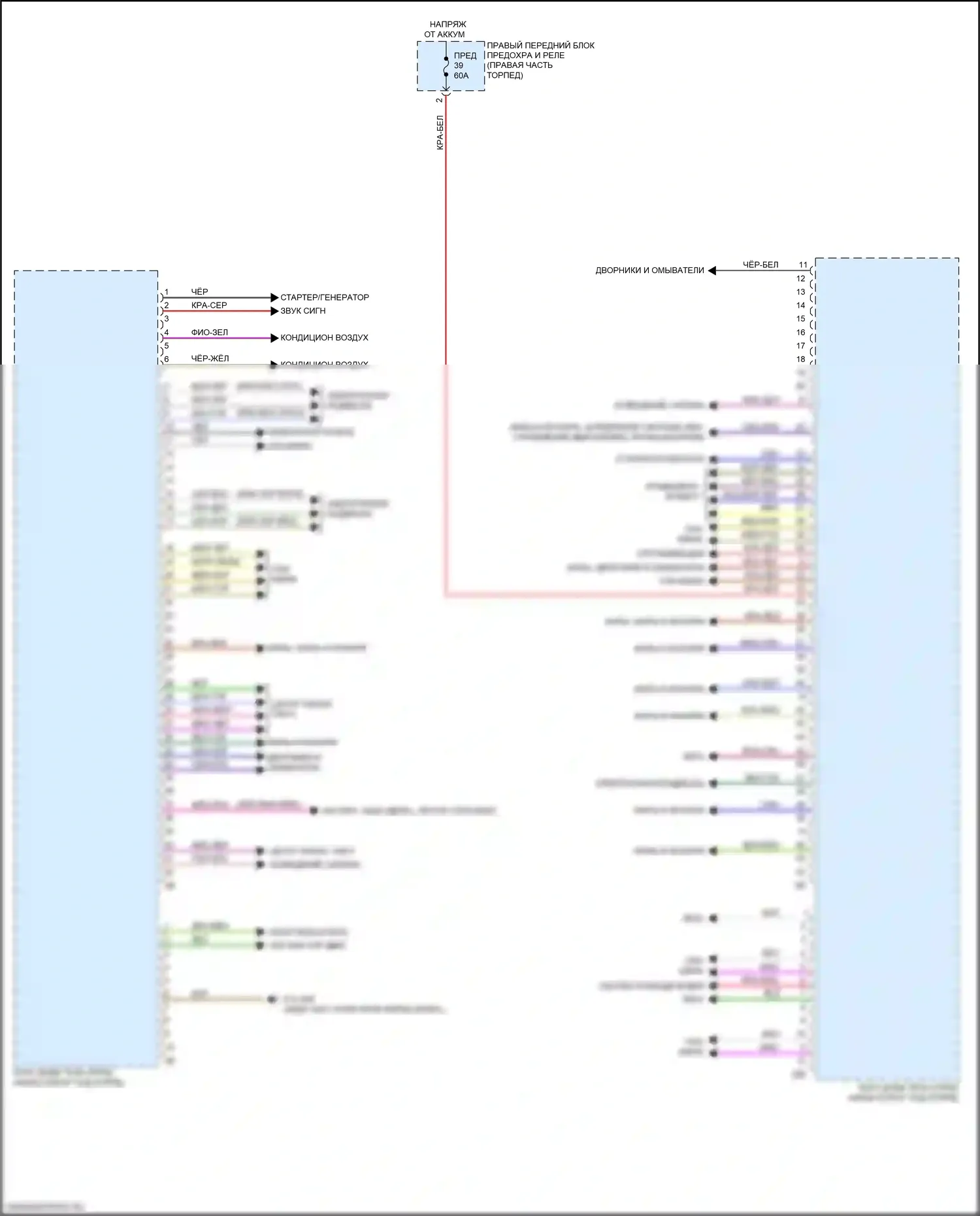 Z4 BMW G29 (2018-2022): Электросхема блоков управления кузовом (1 из 3) 