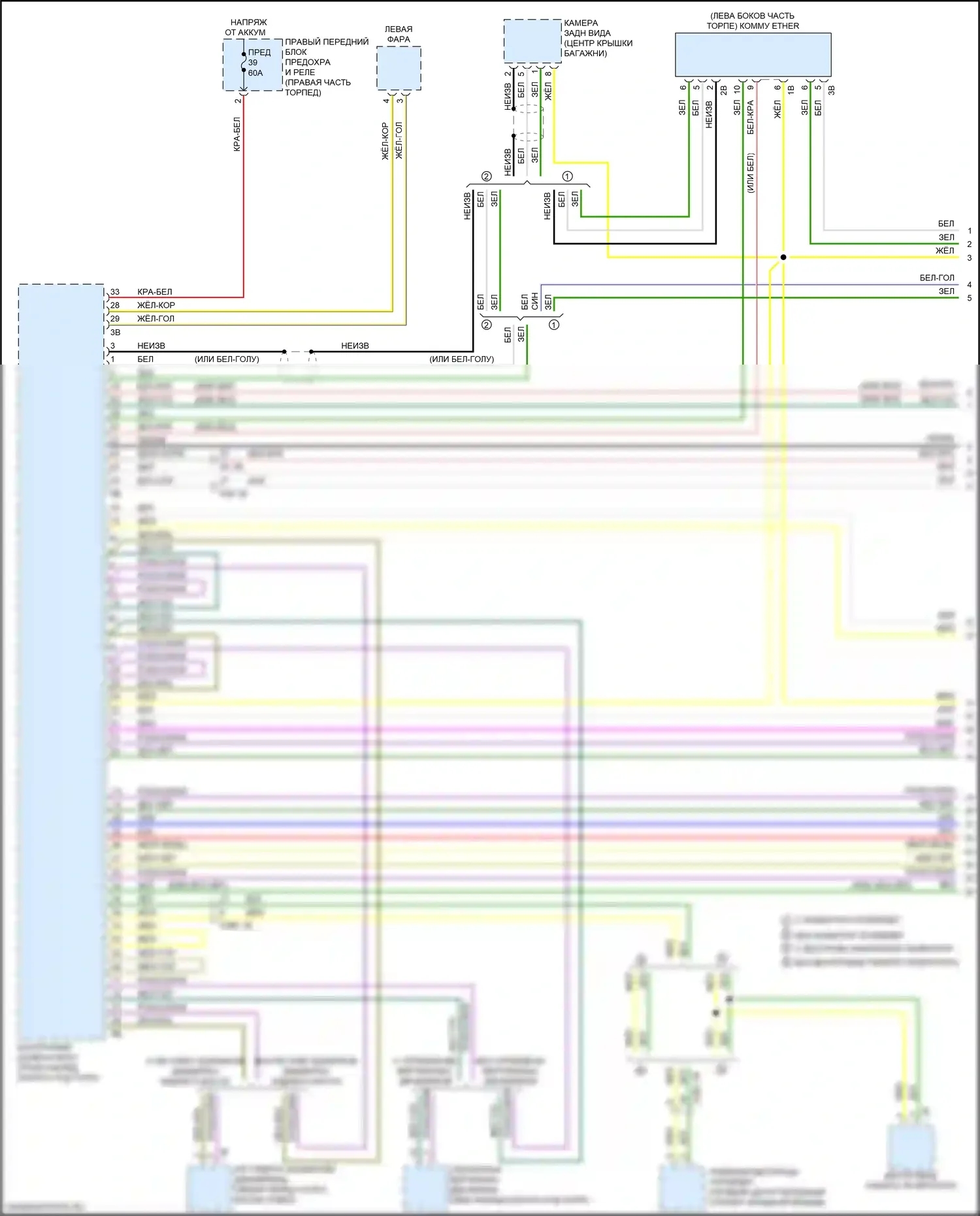 Z4 BMW G29 (2018-2022): Электросхема шины высокого/низкого уровня (1 из 7) 