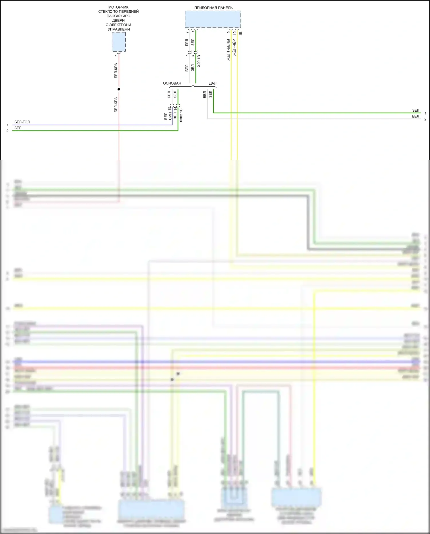 Z4 BMW G29 (2018-2022): Электросхема шины высокого/низкого уровня (3 из 7) 