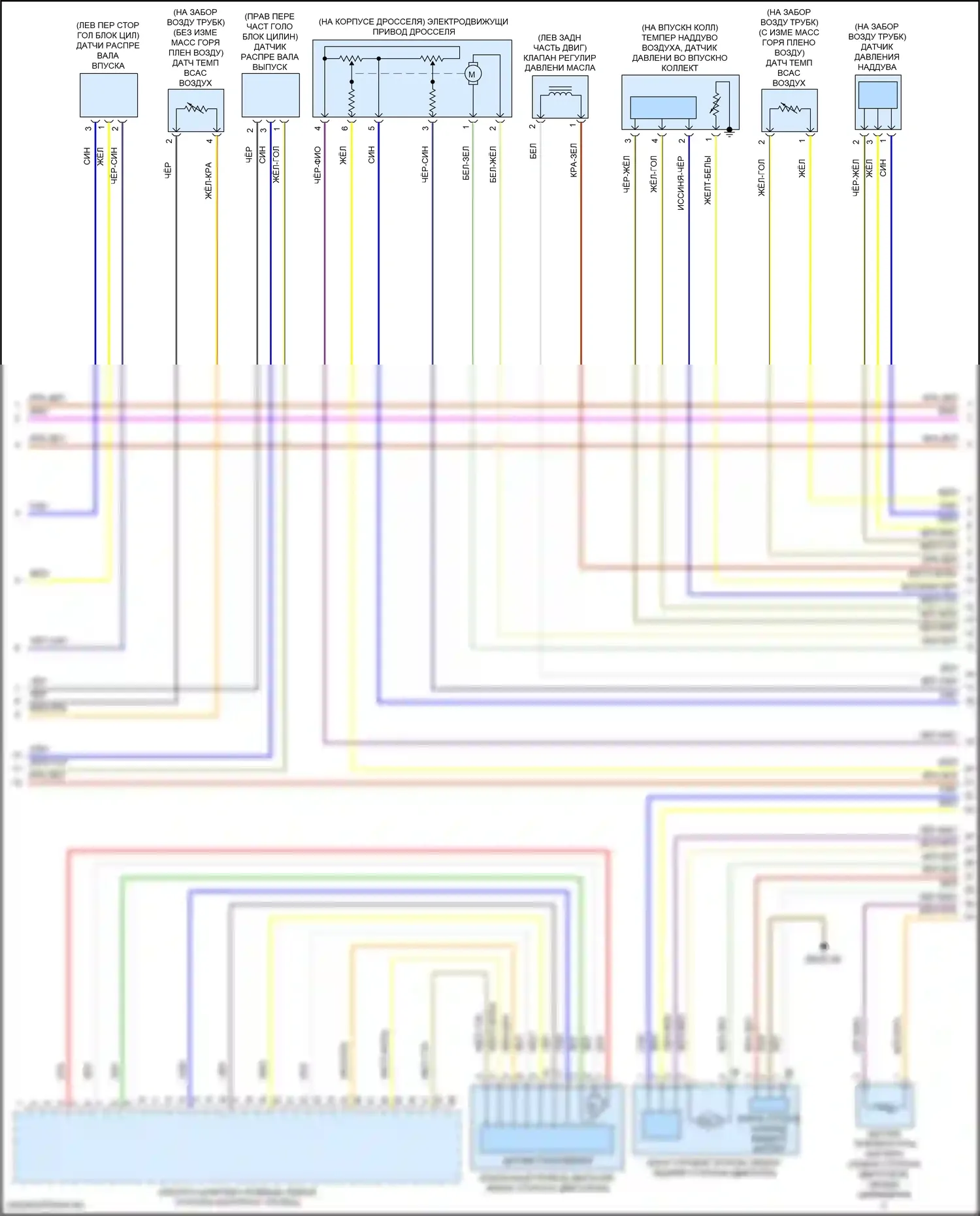 Z4 BMW G29 (2018-2022): Электросхема двигателя 2.0л турбо (2 из 6) 