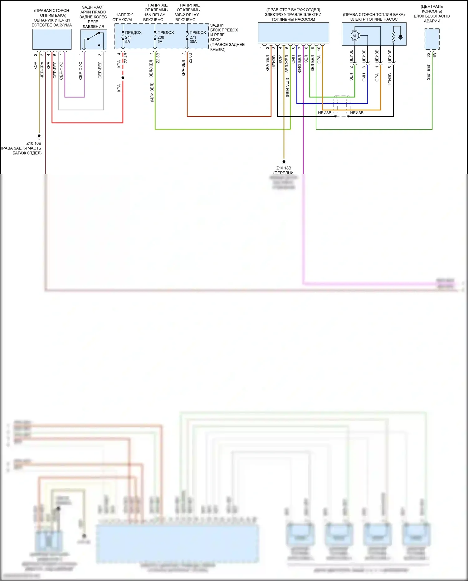 Z4 BMW G29 (2018-2022): Электросхема двигателя 2.0л турбо (5 из 6) 