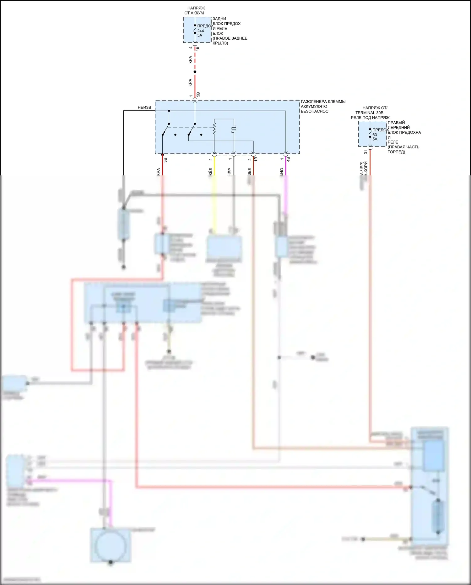 Z4 BMW G29 (2018-2022): Электросхема генератора, с двойным накопителем 