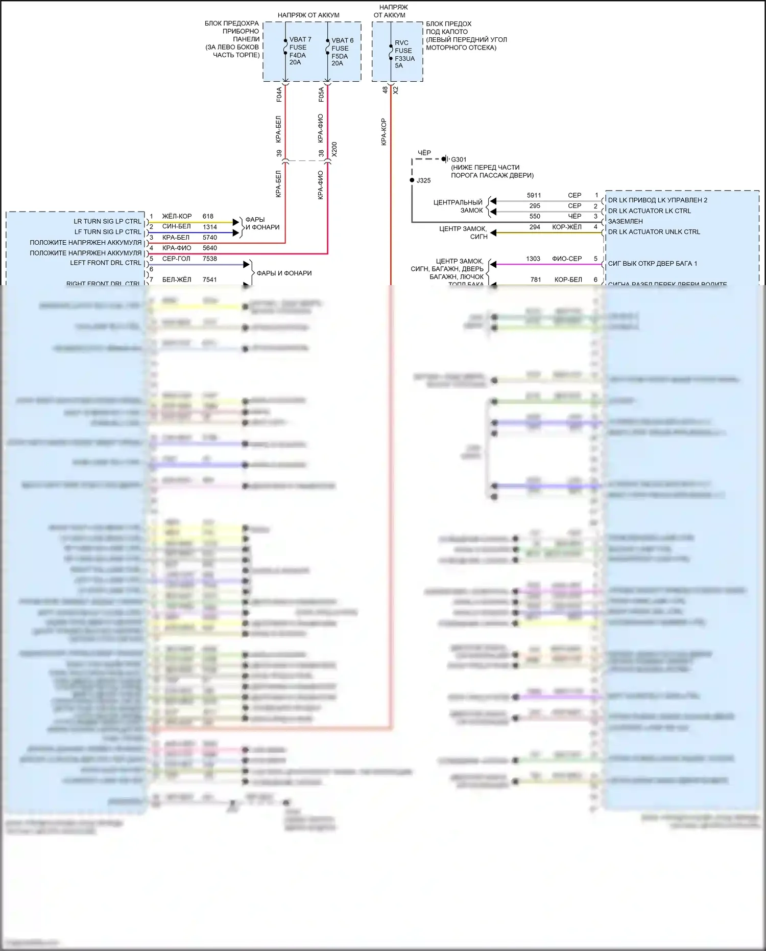 Encore GX Buick I (2019-2024): Электросхема блоков управления кузовом (2 из 2) 