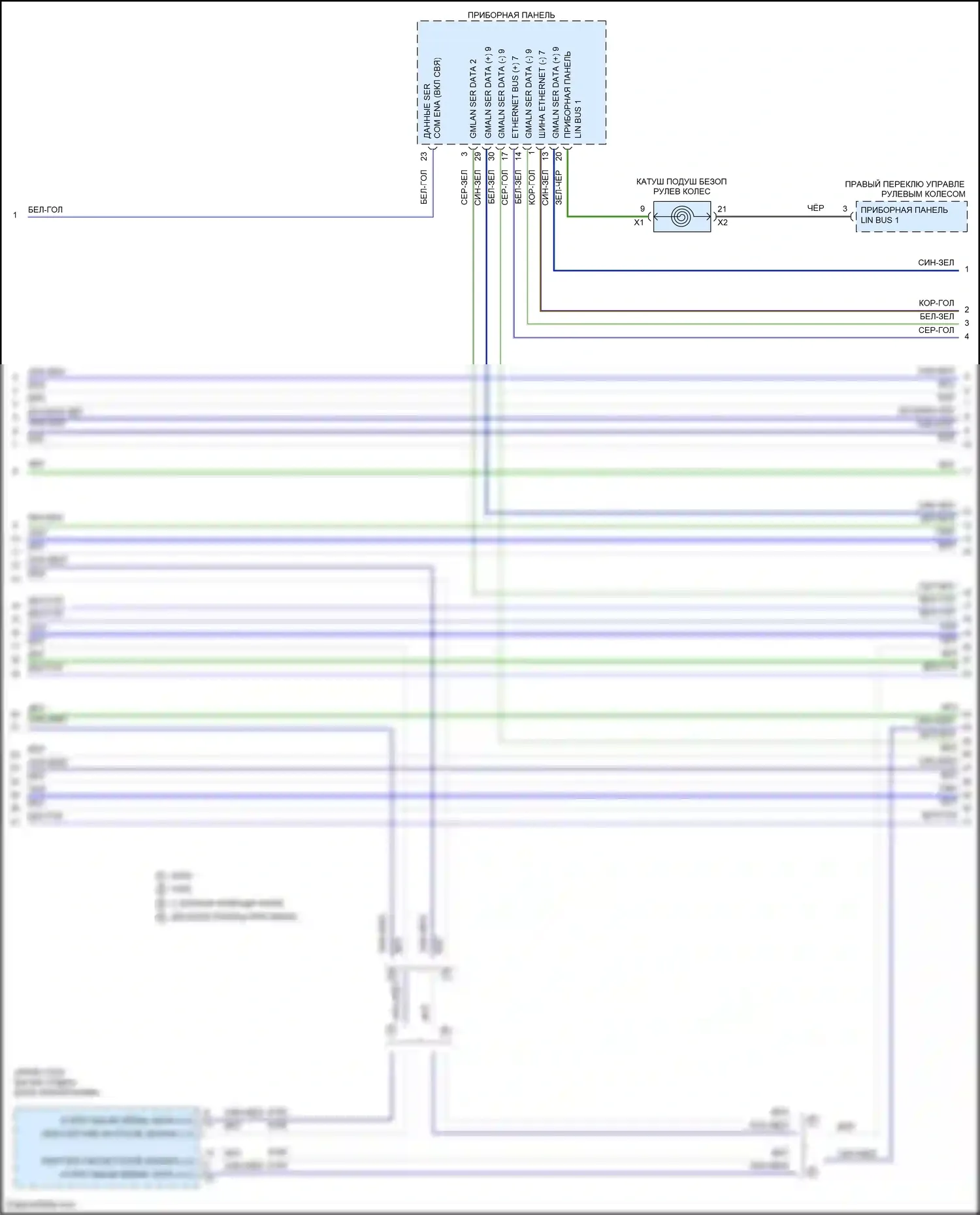 Encore GX Buick I (2019-2024): Can шина электросхема (4 из 6) 
