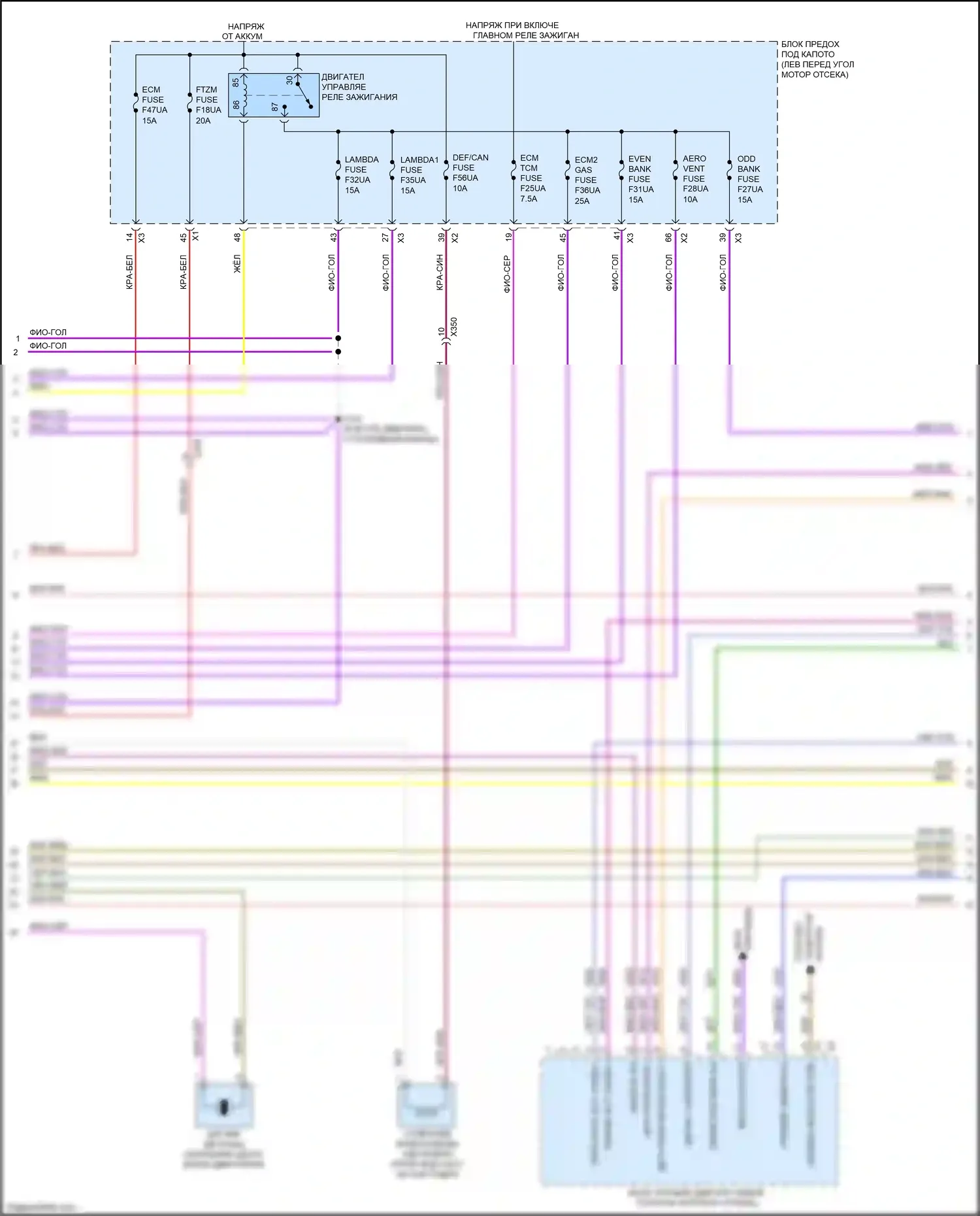 Encore GX Buick I (2019-2024): Электросхема двигателя 1.2l vin 2 (5 из 7) 