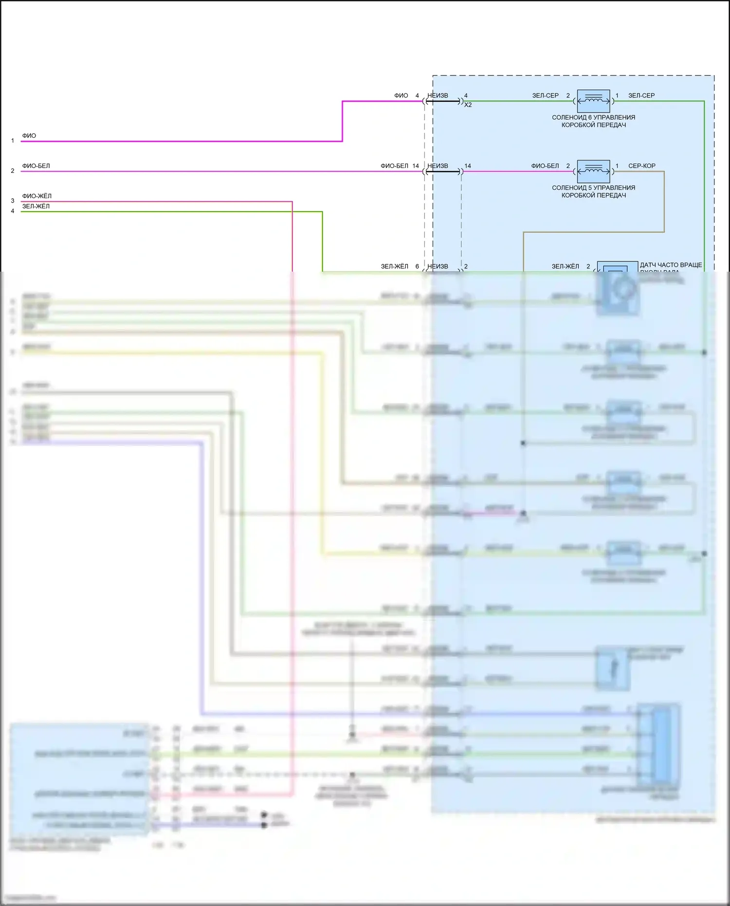 Encore GX Buick I (2019-2024): Электросхема автоматической коробки передач, cvt (4 из 4) 