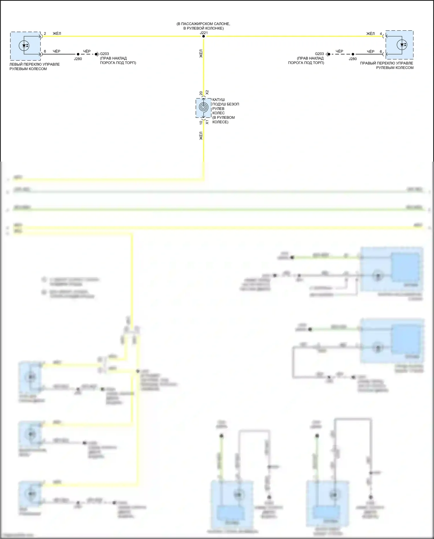 Encore GX Buick I (2019-2024): Электросхема подсветки приборной панели (2 из 3) 