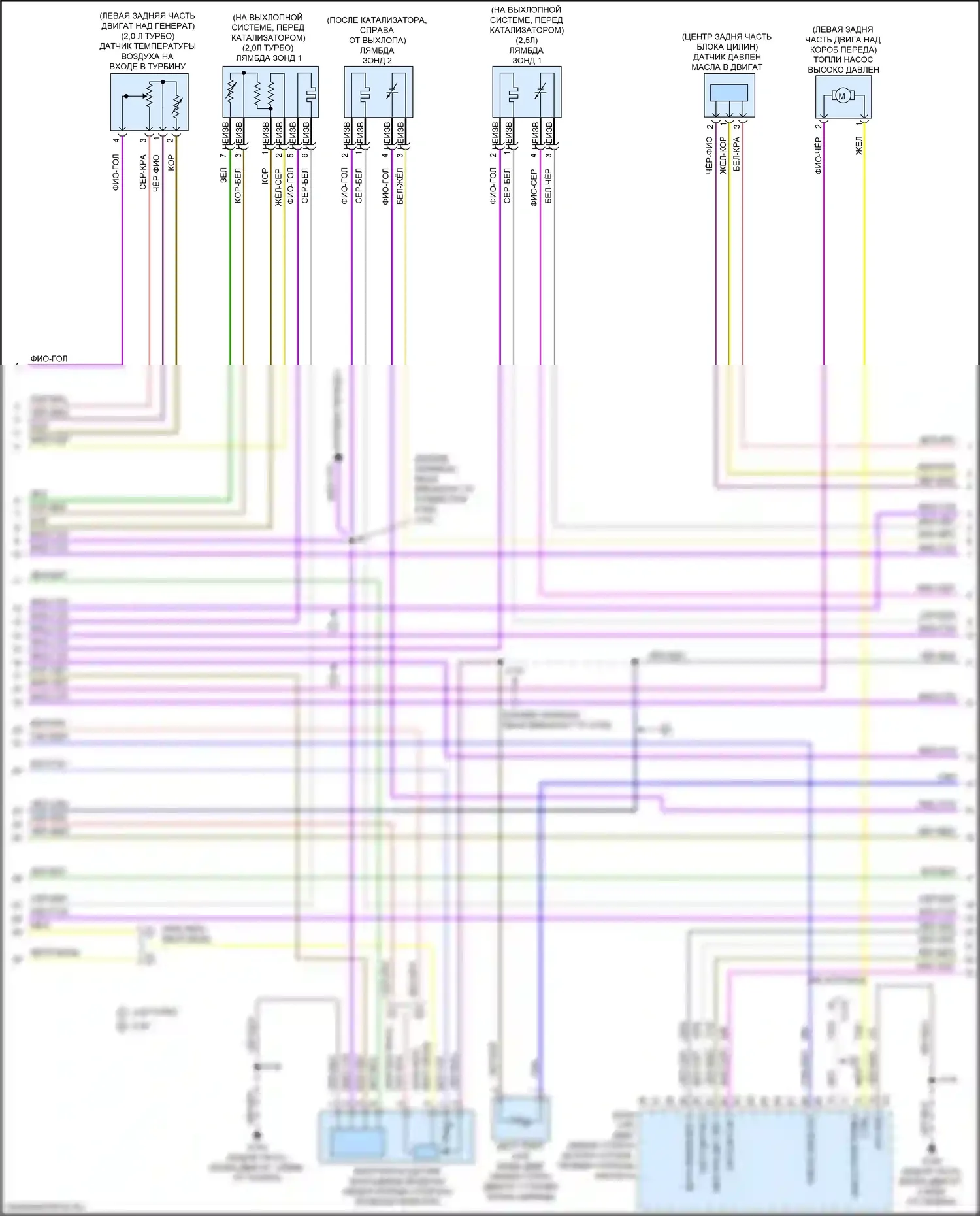 Envision Buick I (2016-2018): Электросхема двигателя 2.5l vin a (5 из 8) 