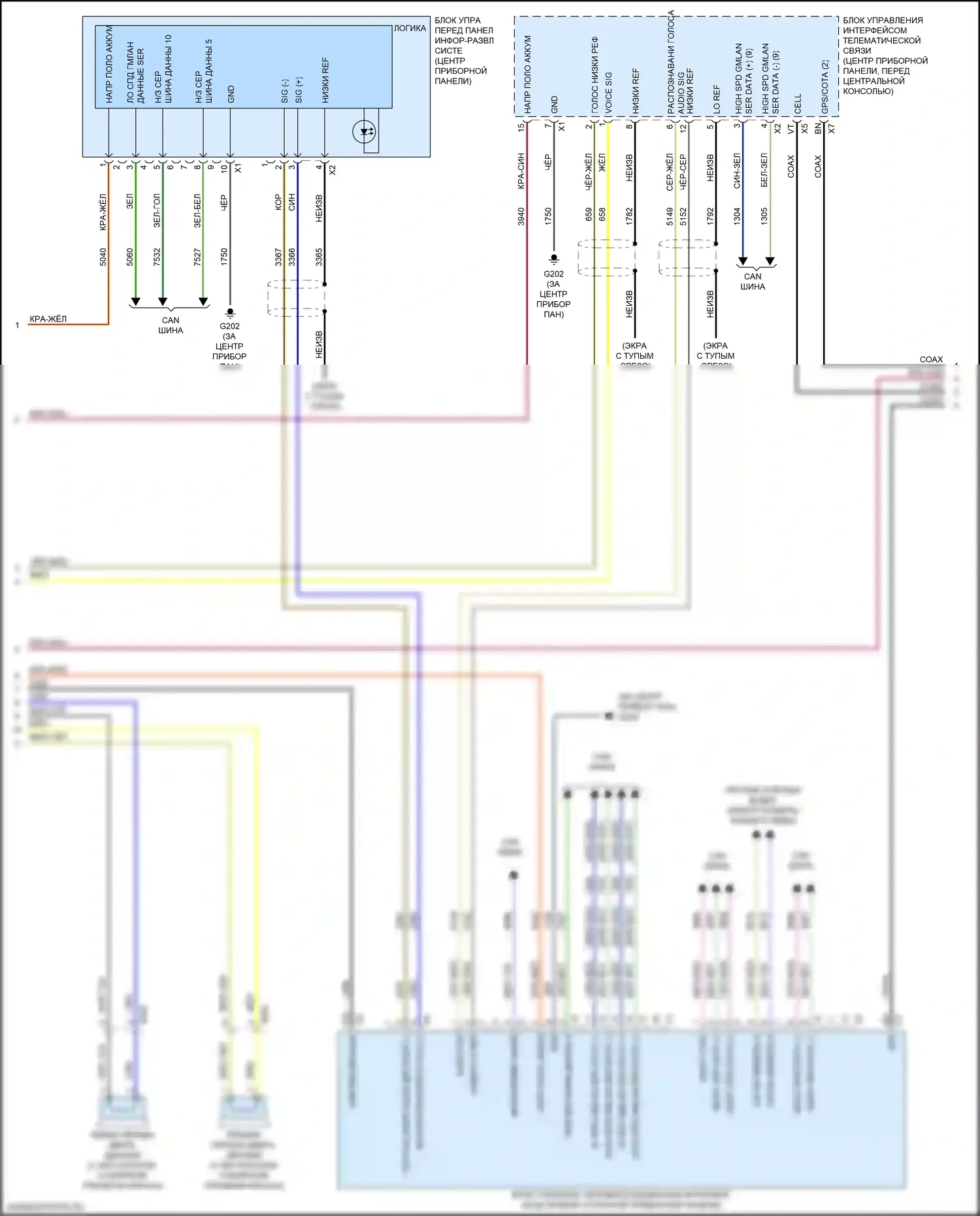 Envision Buick I (2016-2018): Электросхема навигации (2 из 4) 