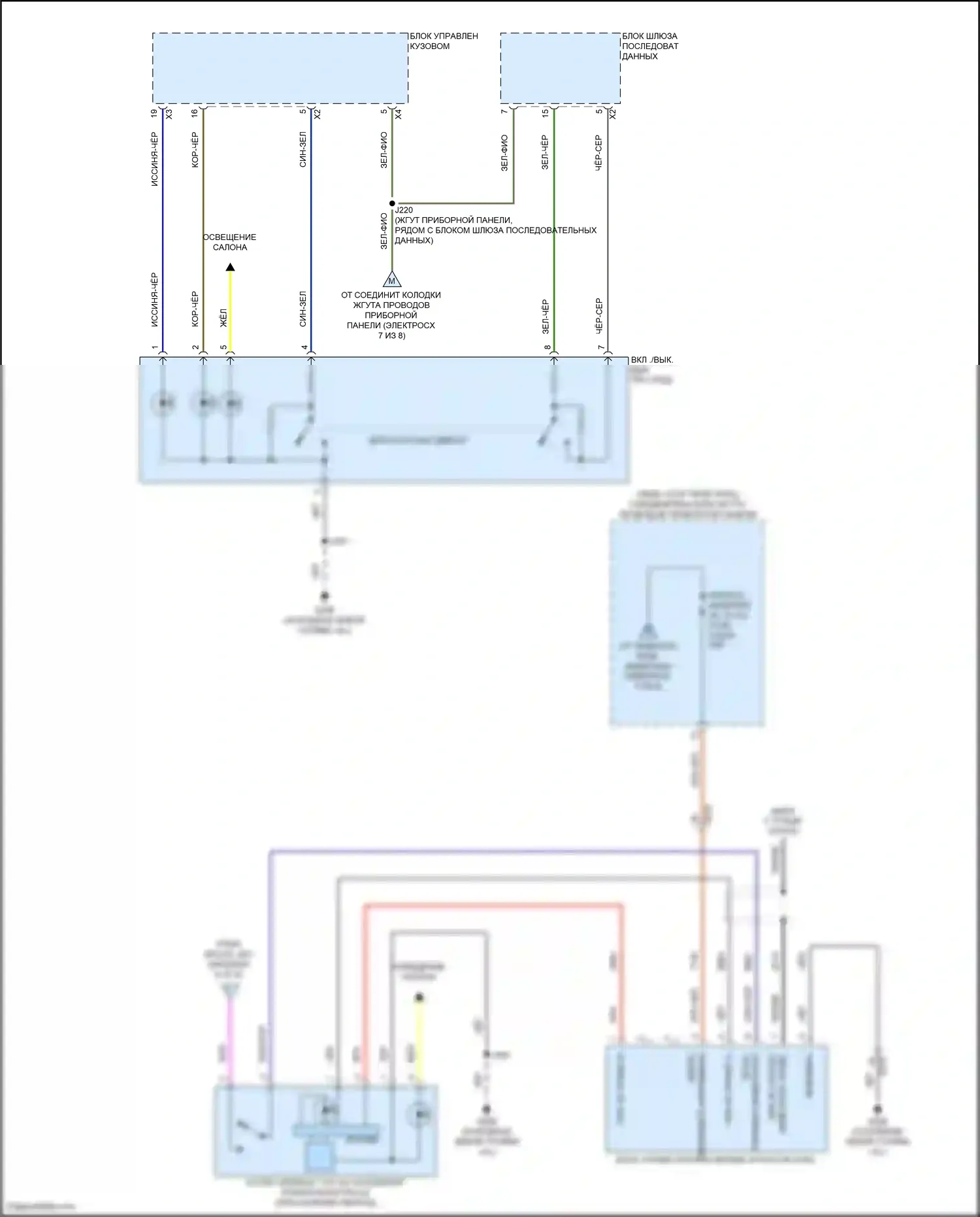 Envision Buick II (2020-2024): Электросхема блока предохранителей реле (8 из 8) 