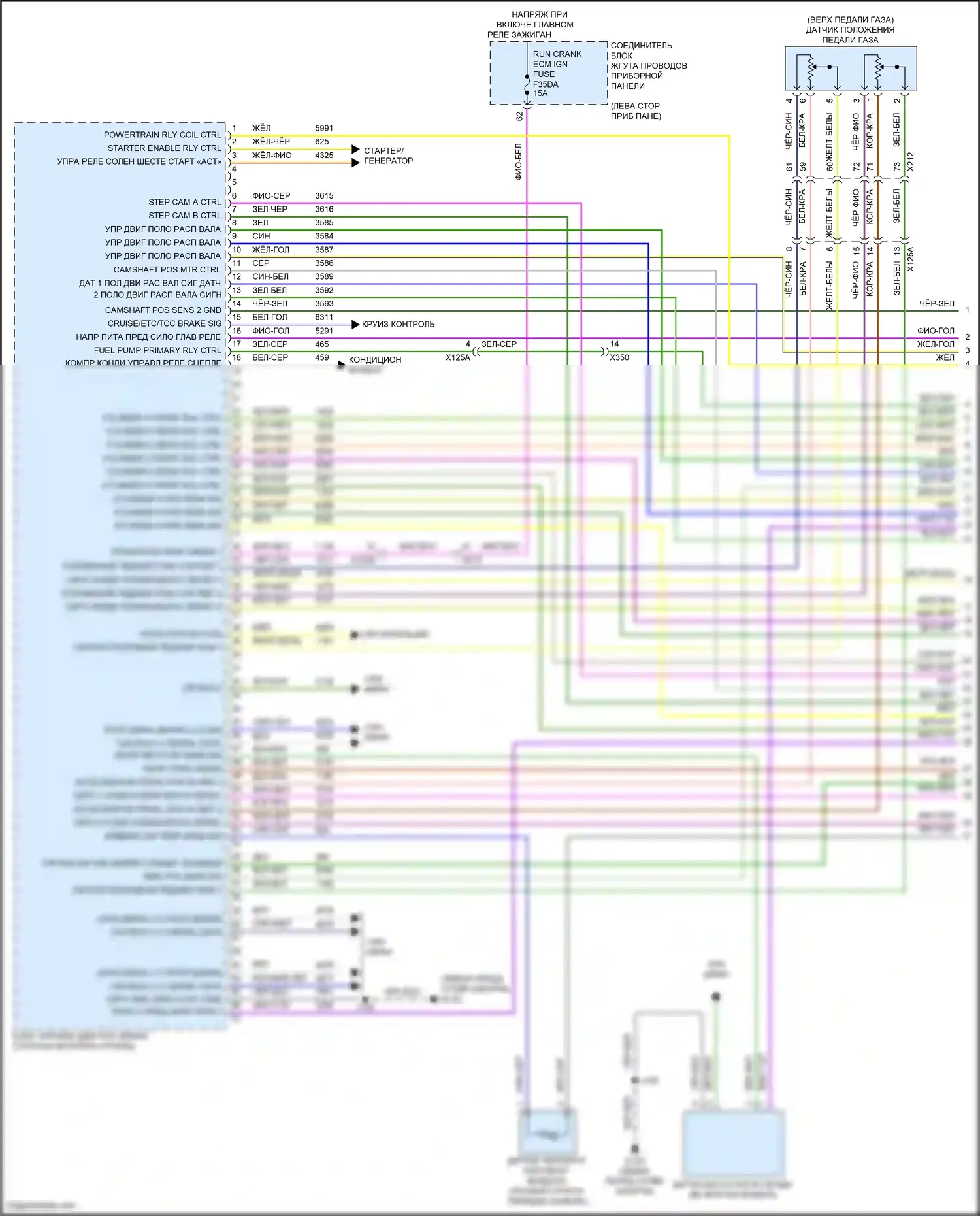Envision Buick II (2020-2024): Электросхема двигателя 2.0l vin 4 (1 из 8) 