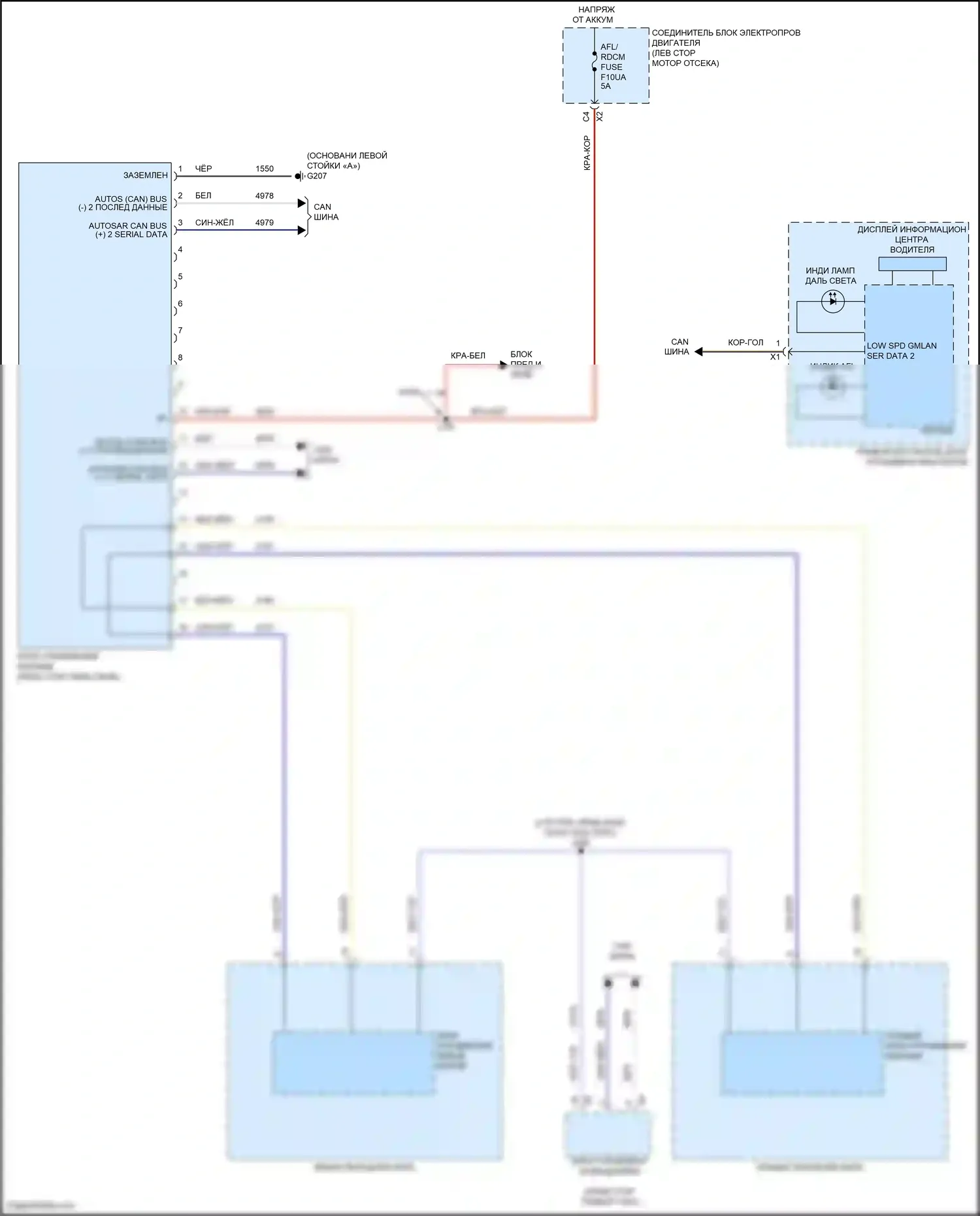 Envision Buick II (2020-2024): Электросхема адаптивного переднего освещения 