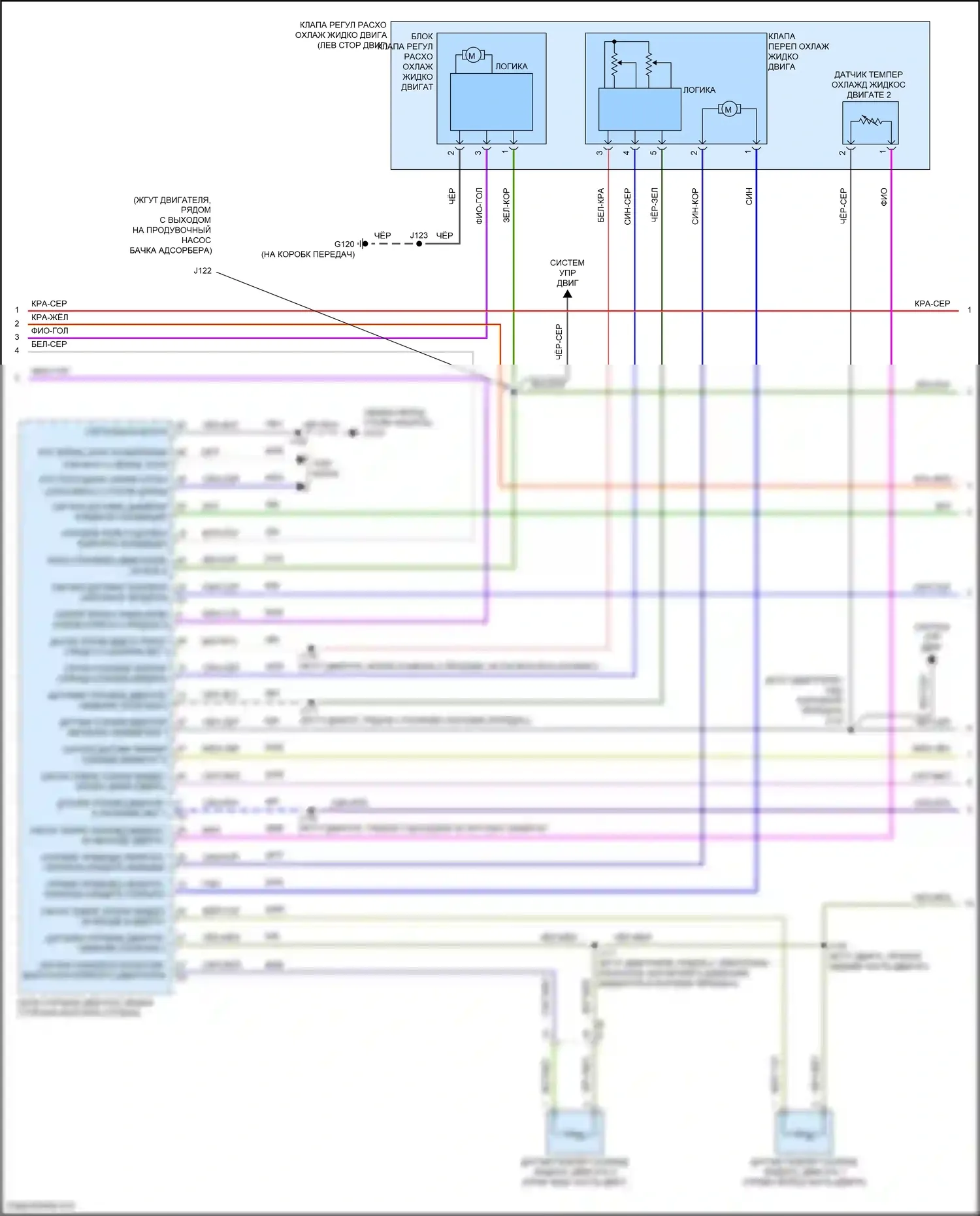 Envision Buick II (2020-2024): Электросхема климат контроля (4 из 5) 