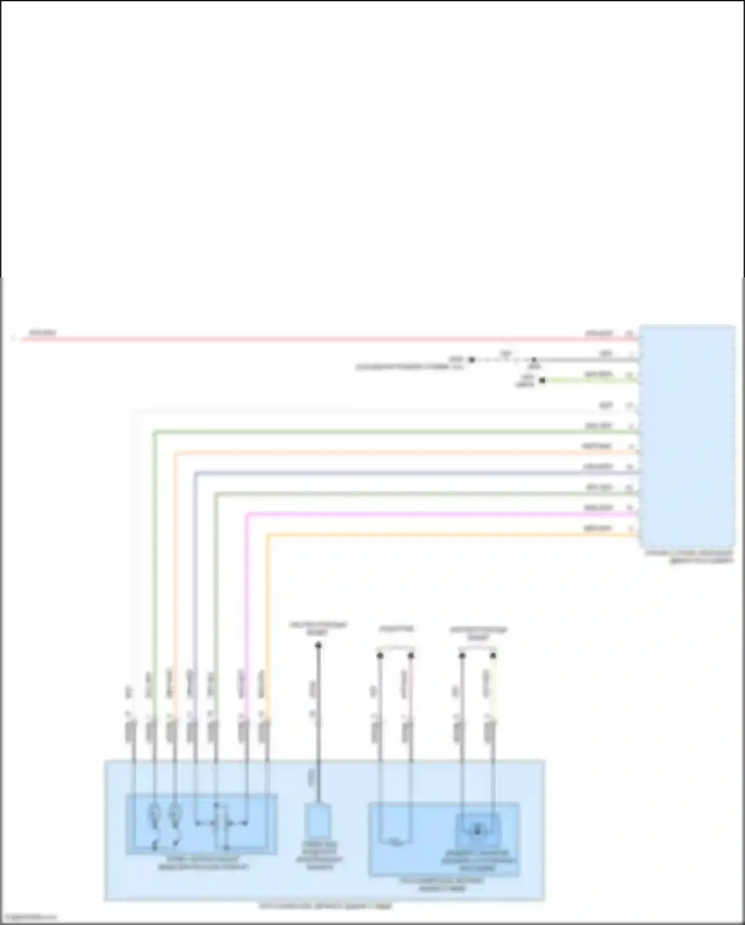 Envision Buick II (2020-2024): Управление зеркалами заднего вида электросхема (2 из 2) 