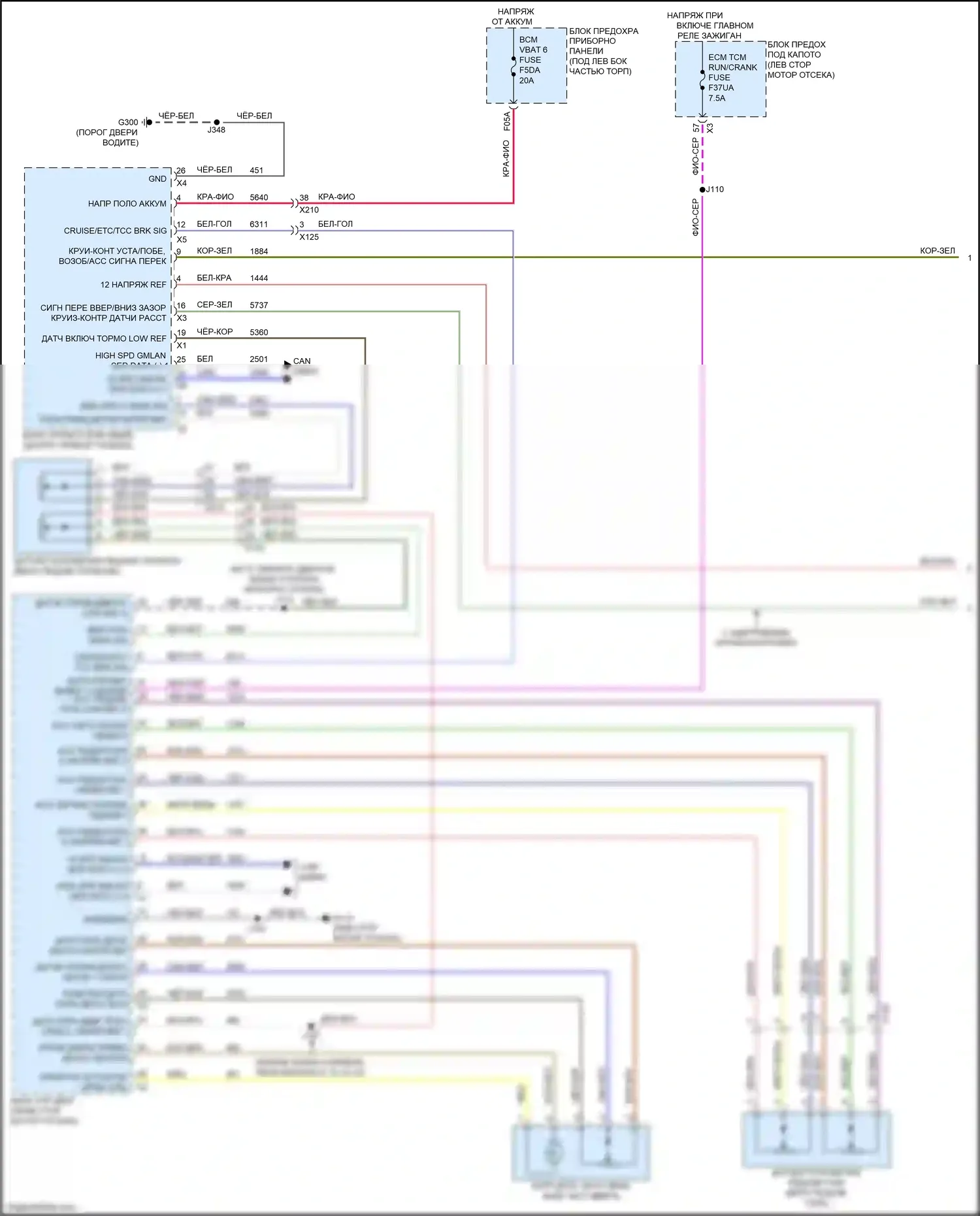 Envista Buick I (2022-2024): Электросхема круиз-контроля (1 из 2) 