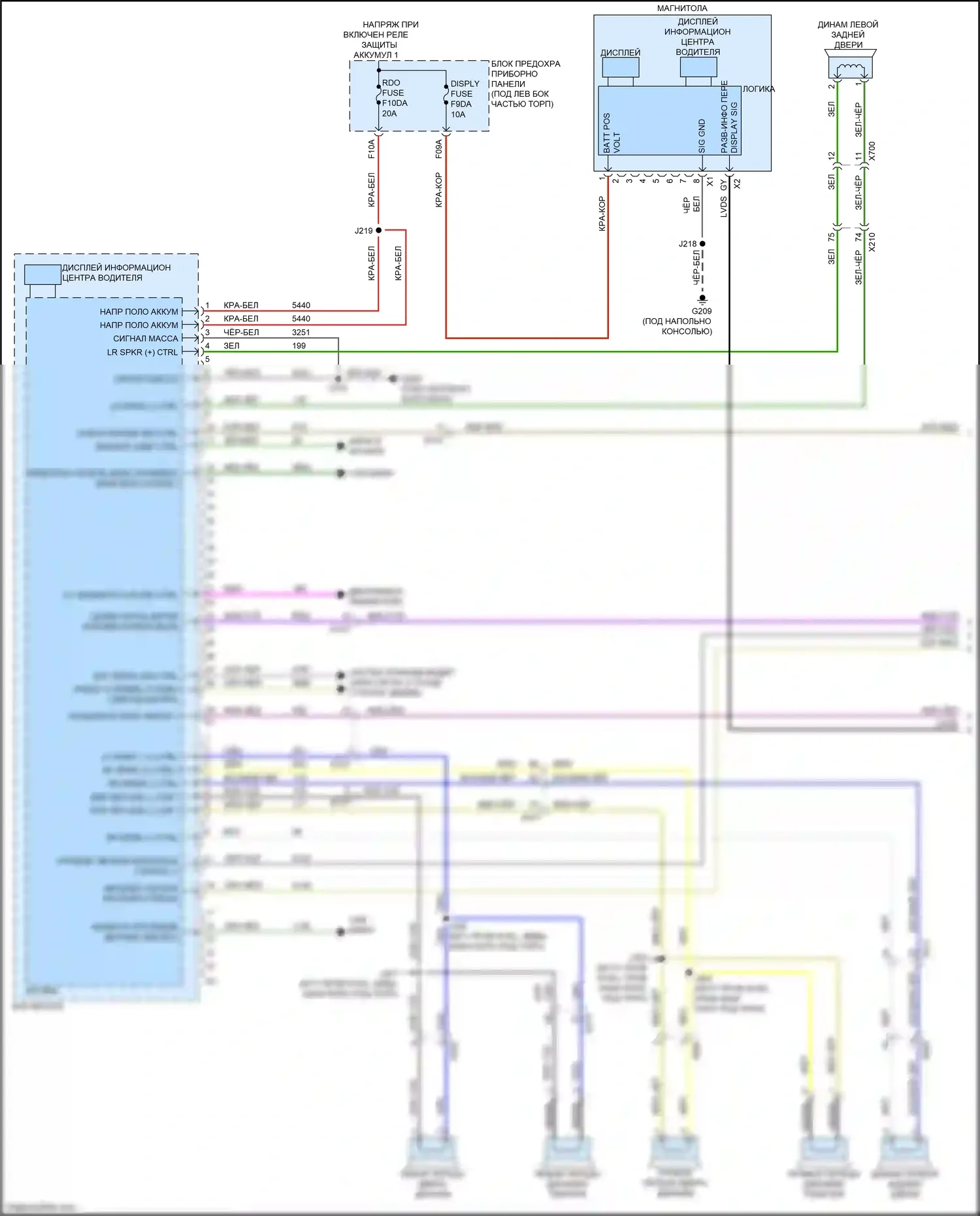 Envista Buick I (2022-2024): Электросхема магнитолы (1 из 4) 