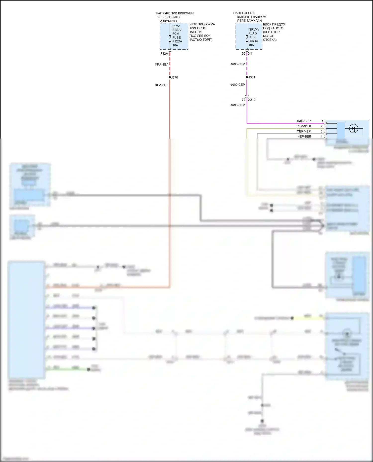 Envista Buick I (2022-2024): Электросхема сигнализации о выезде с полосы движения 