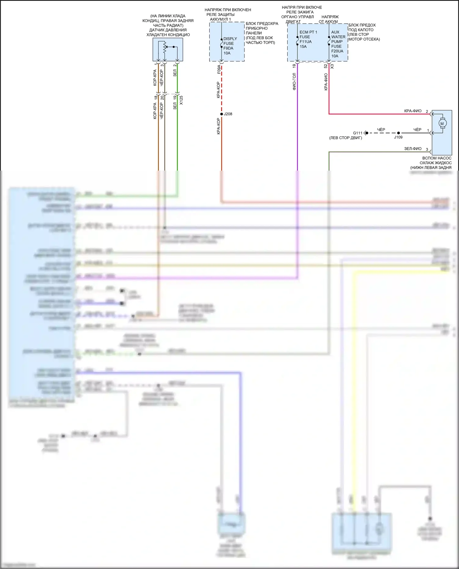 Envista Buick I (2022-2024): Электросхема вентилятора охлаждения (1 из 2) 