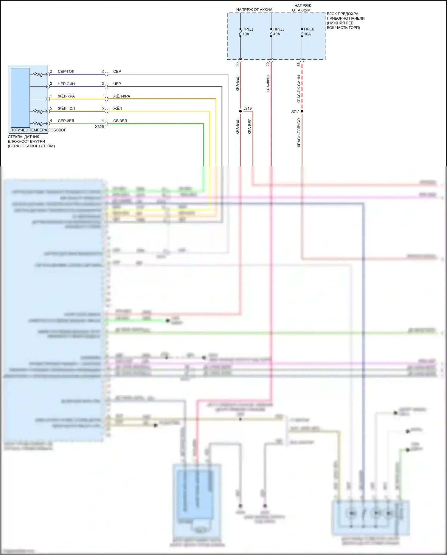 LaCrosse Buick III (2016-2019): Электросхема климат контроля (1 из 5) 