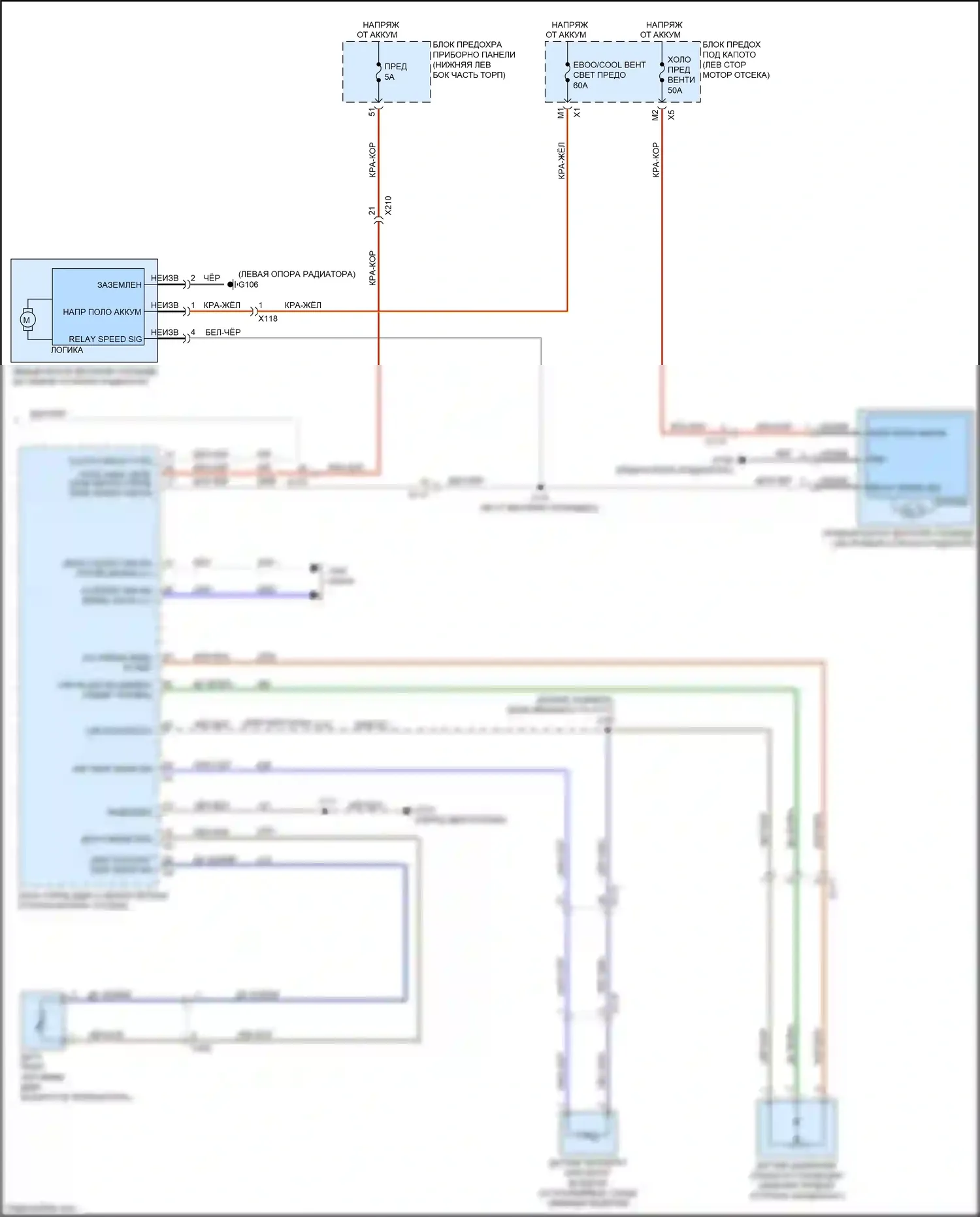 LaCrosse Buick III (2016-2019): Электросхема климат контроля (5 из 5) 