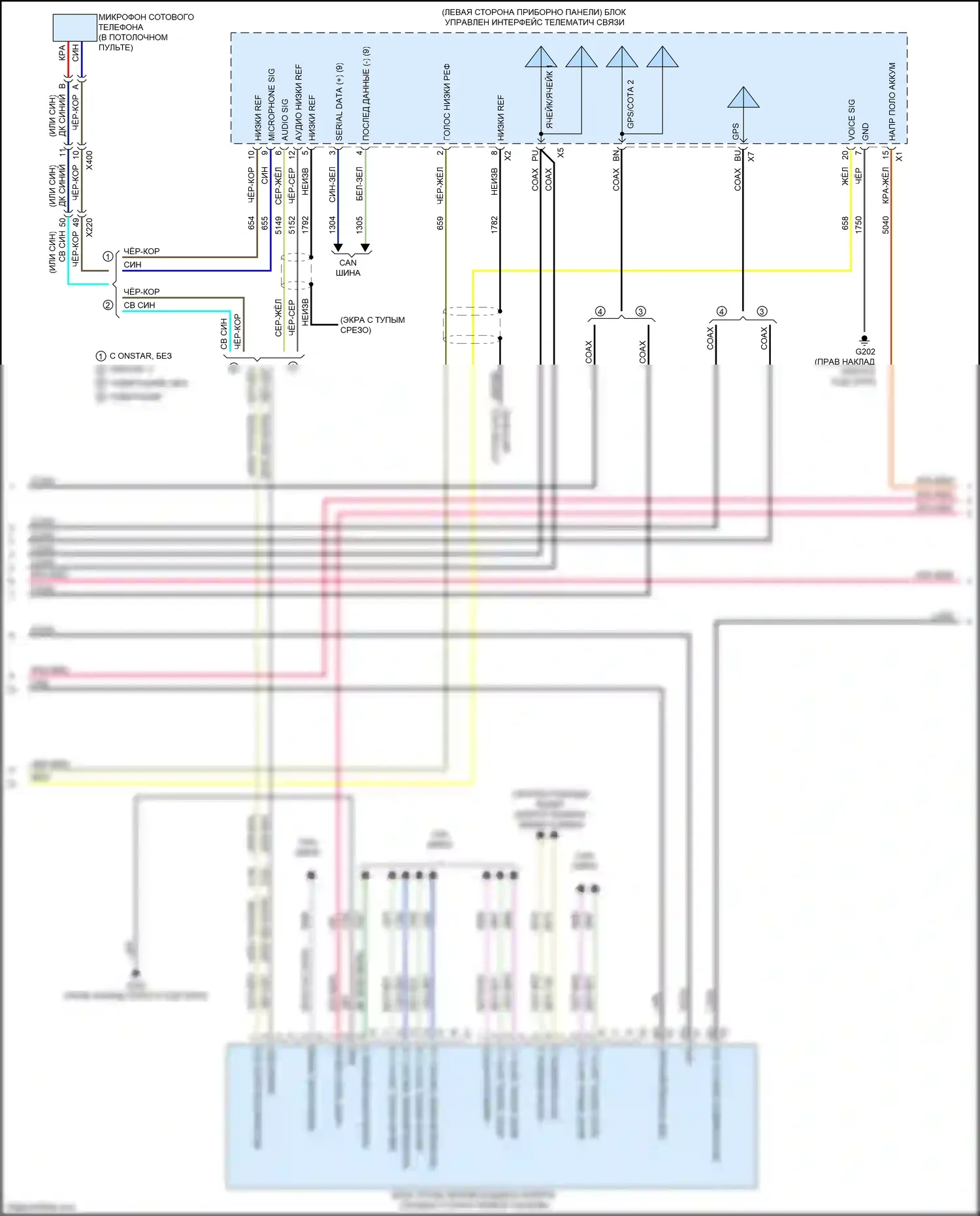LaCrosse Buick III (2016-2019): Электросхема навигации, без активных шумов (3 из 6) 