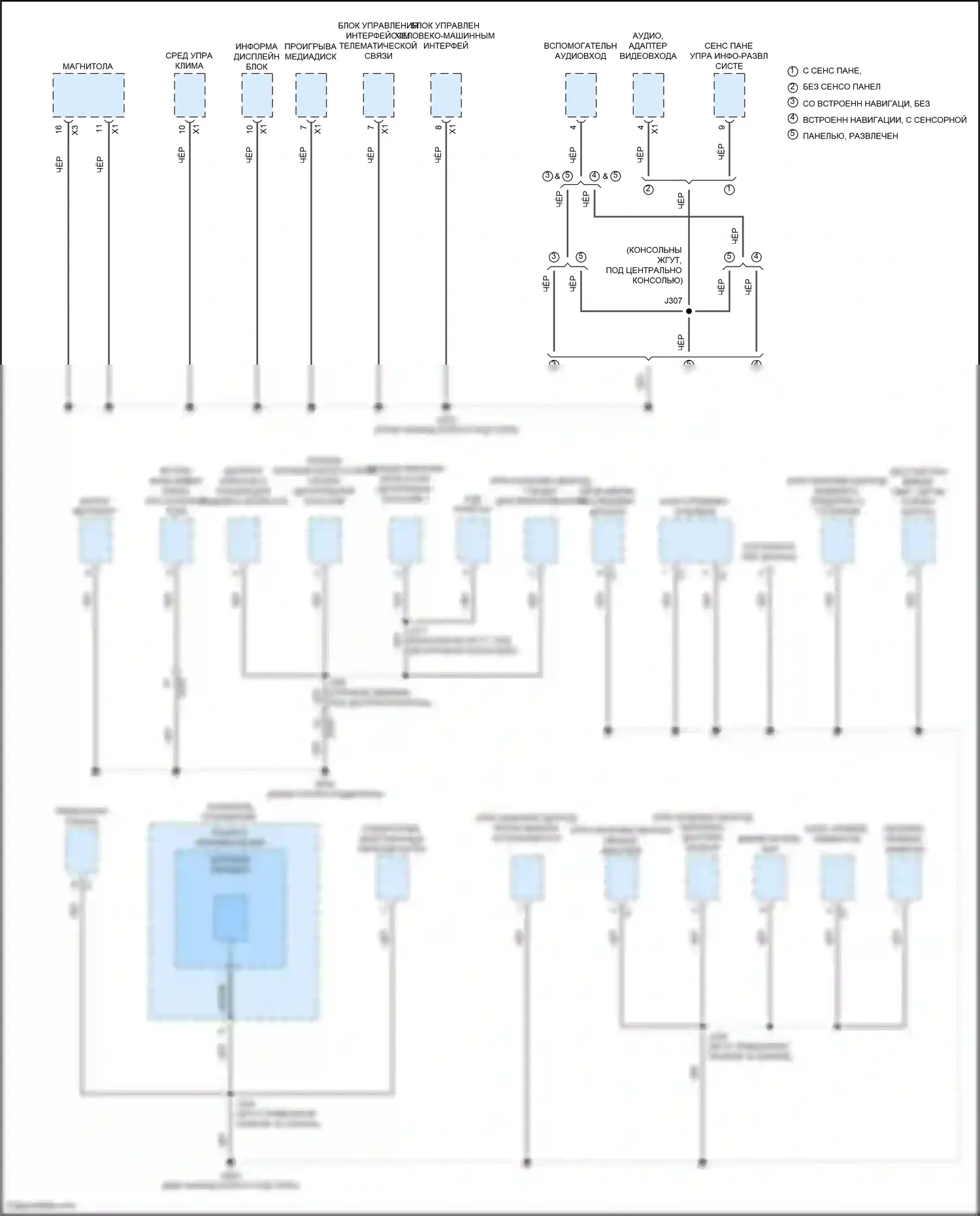 LaCrosse Buick III (2016-2019): Электросхема разводки массы (3 из 6) 