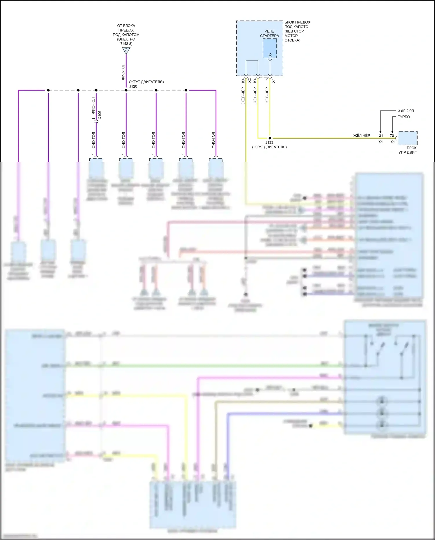 Regal Buick VI (2017-2020): Электросхема блока предохранителей реле (6 из 8) 